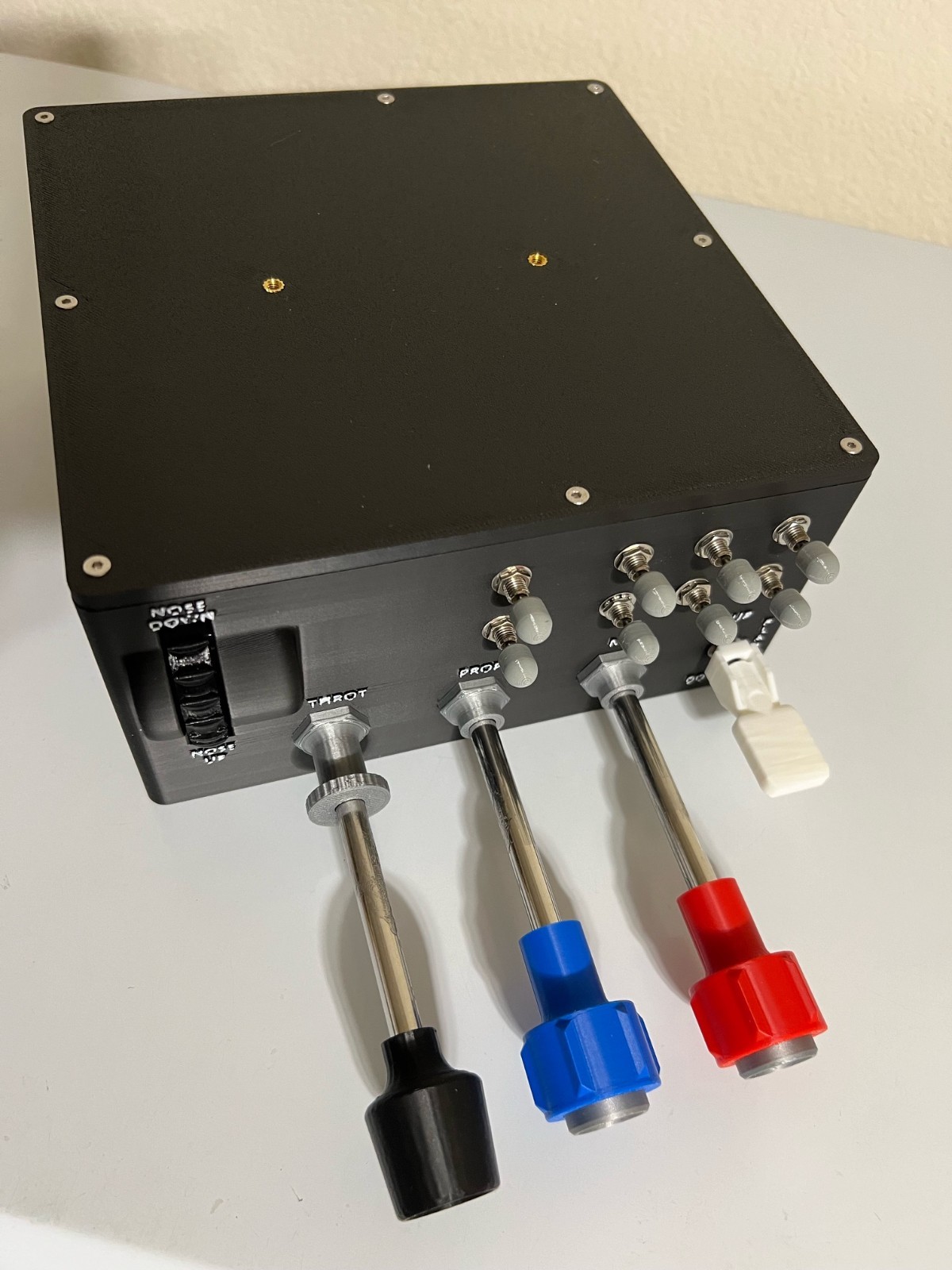 Cessna Throttle Quadrant TPM Prop Mixture Flaps Trim Controller For Flight Sims Cessna Throttle Quadrant TPM Prop Mixture Flaps Trim Controller For Flight Sims