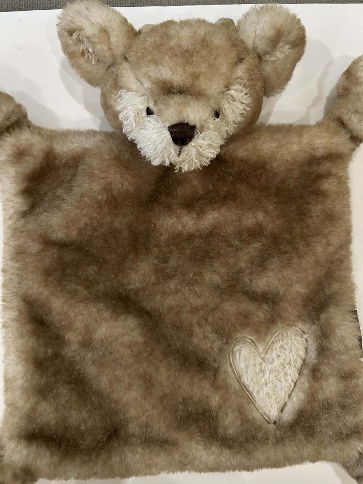 Demdaco Baby Lovey Teddy Bear Fawn Heart Brown Soother Plush HTF Demdaco Baby Lovey Teddy Bear Fawn Heart Brown Soother Plush HTF
