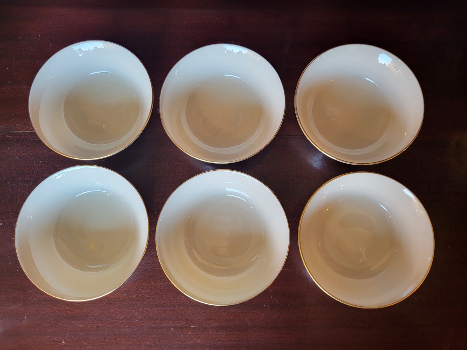 Vintahge Lenox China Solitaire (Set of 6) 6 1/4\