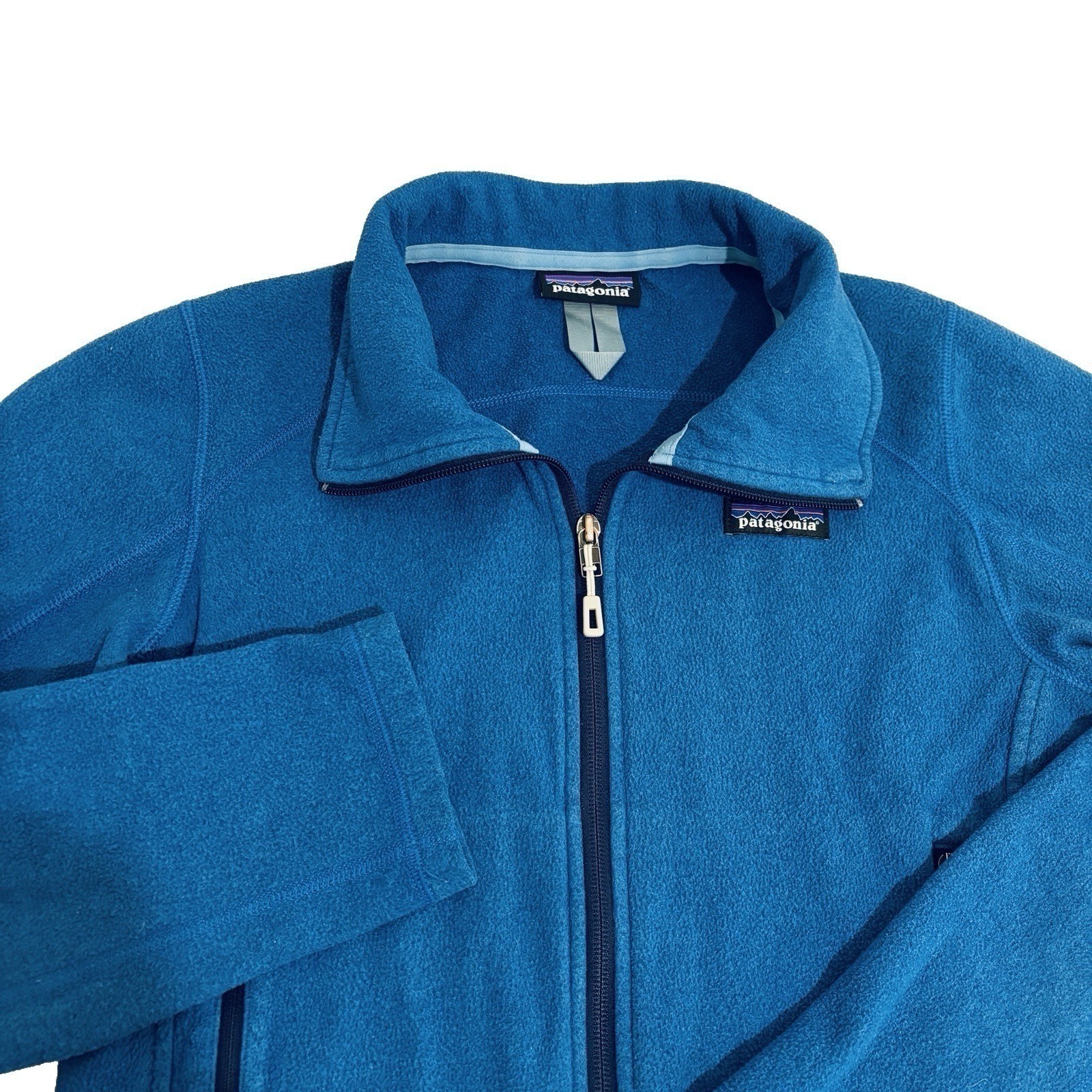 Patagonia Emmilen Full Zip Jacket Coat Women S Blue Lightweight Front Pockets