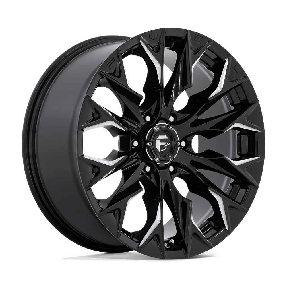 20x9 Fuel D803 Flame Gloss Black Milled Wheel 6x5.5 (20mm)