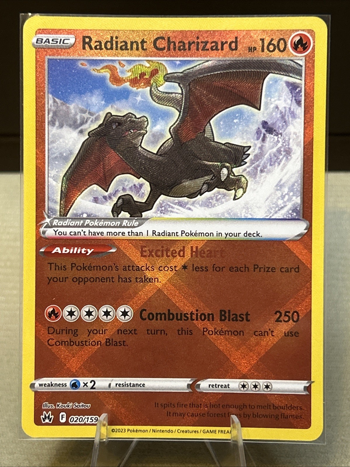 Radiant Charizard 020/159 SWSH: Crown Zenith Holo