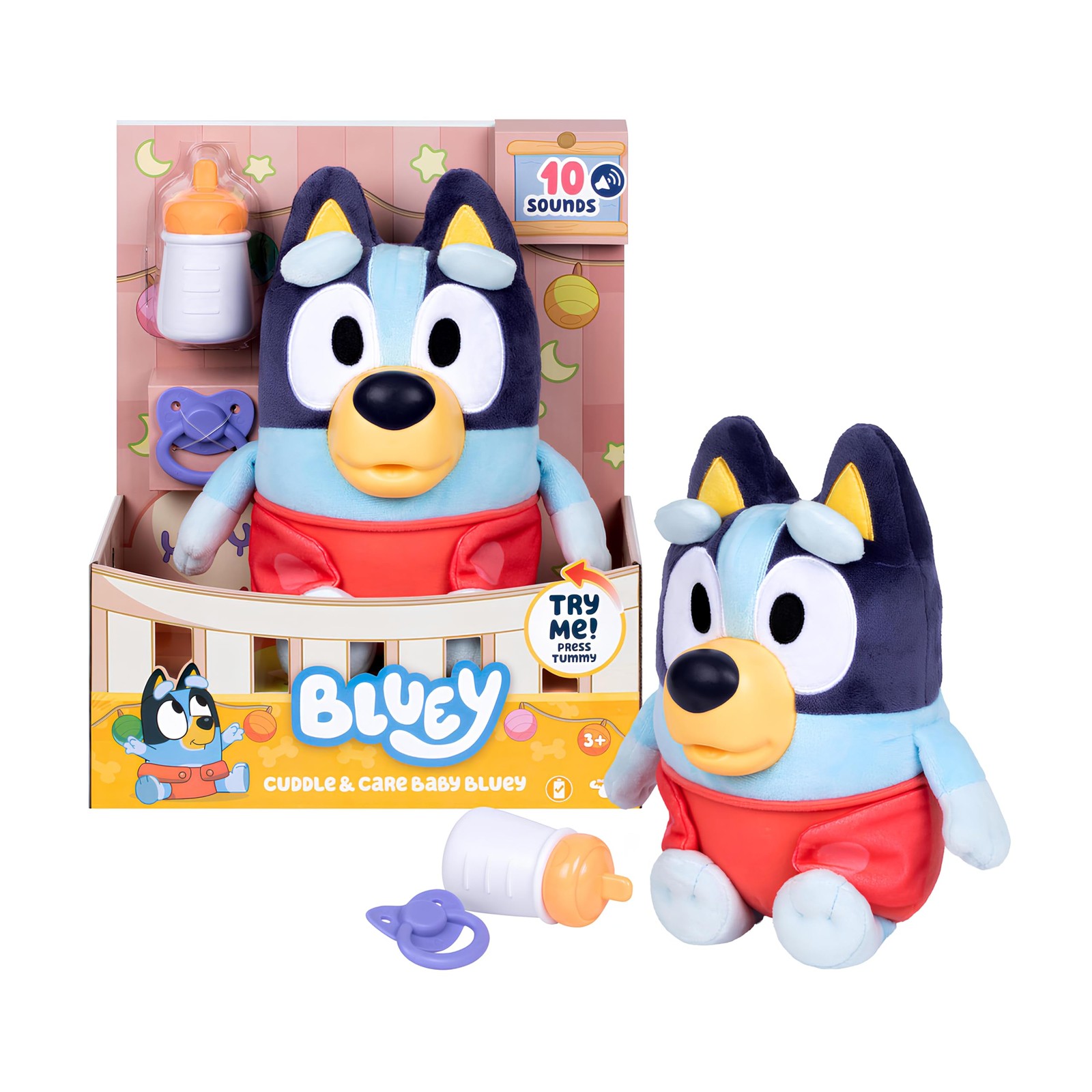 Bluey Toys, Care and Cuddle Baby Plush Toy, 11\ Bluey Toys, Care and Cuddle Baby Plush Toy, 11\