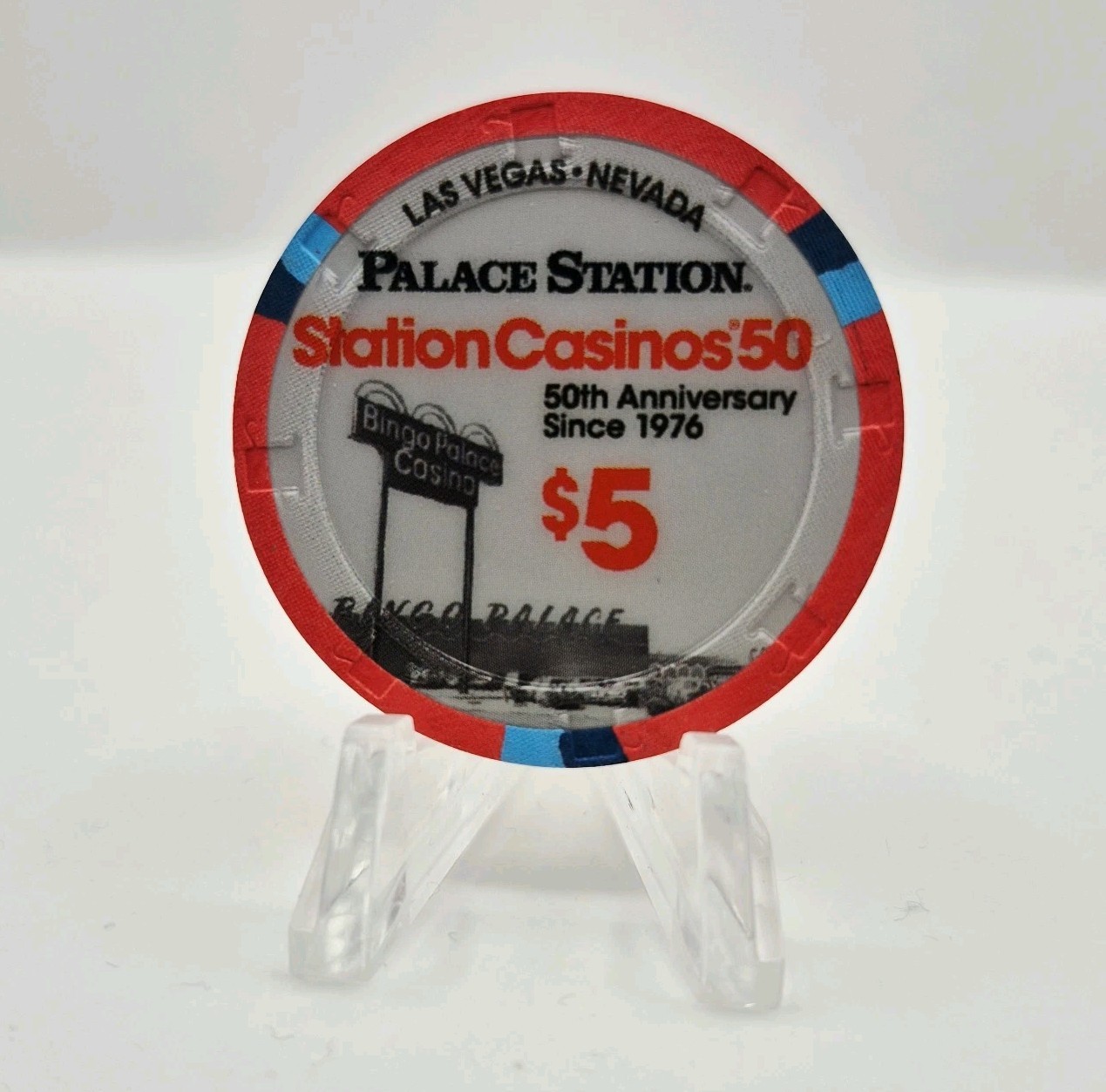 Palace Station Hotel Casino Las Vegas Nevada 2026 \'50th Anniversary\' $5 Chip