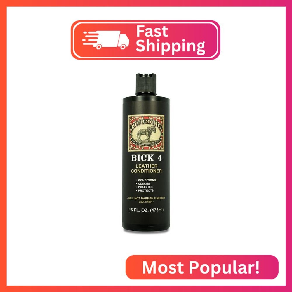 Bickmore Bick 4 Leather Conditioner and Leather Cleaner 16 oz - Will Not Darken 