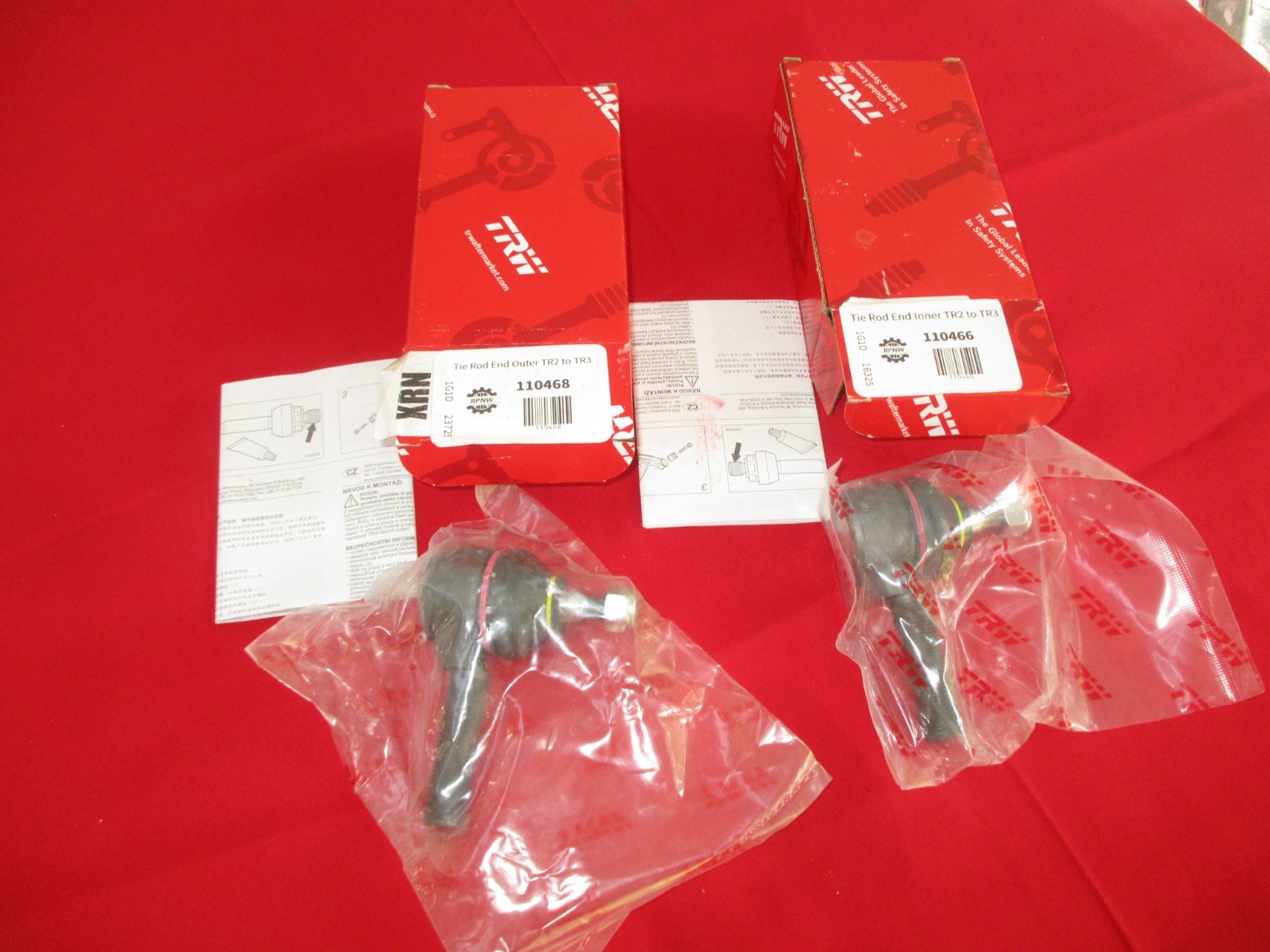 Triumph TR2 TR3 TR3a TR3b TRW Lucas Tie Rod End Set TR 2 3 a b Triumph TR2 TR3 TR3a TR3b TRW Lucas Tie Rod End Set TR 2 3 a b