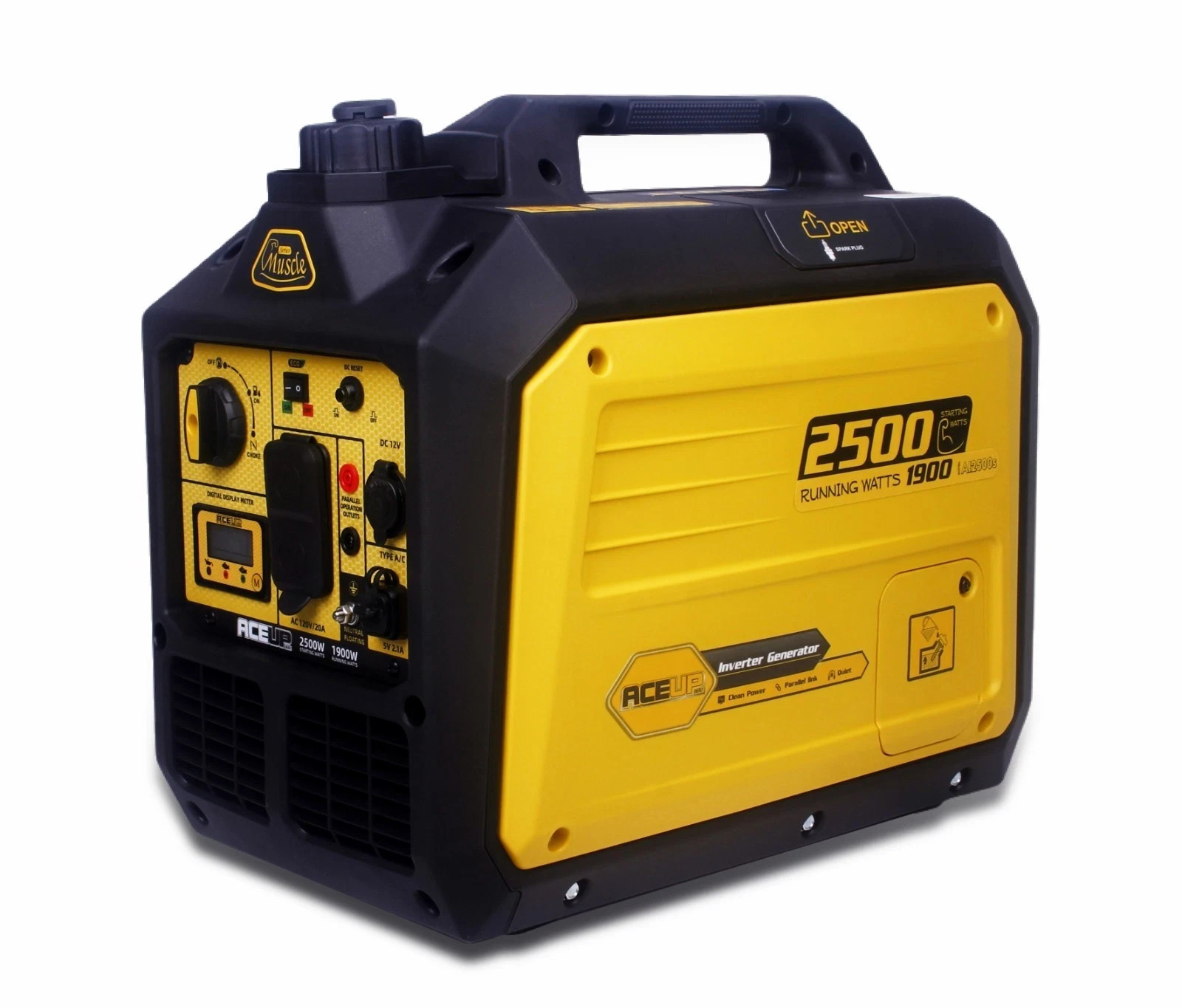 Aceup Energy 2500W Quiet Portable Inverter Generator, EPA, Camping, USB Port Aceup Energy 2500W Quiet Portable Inverter Generator, EPA, Camping, USB Port