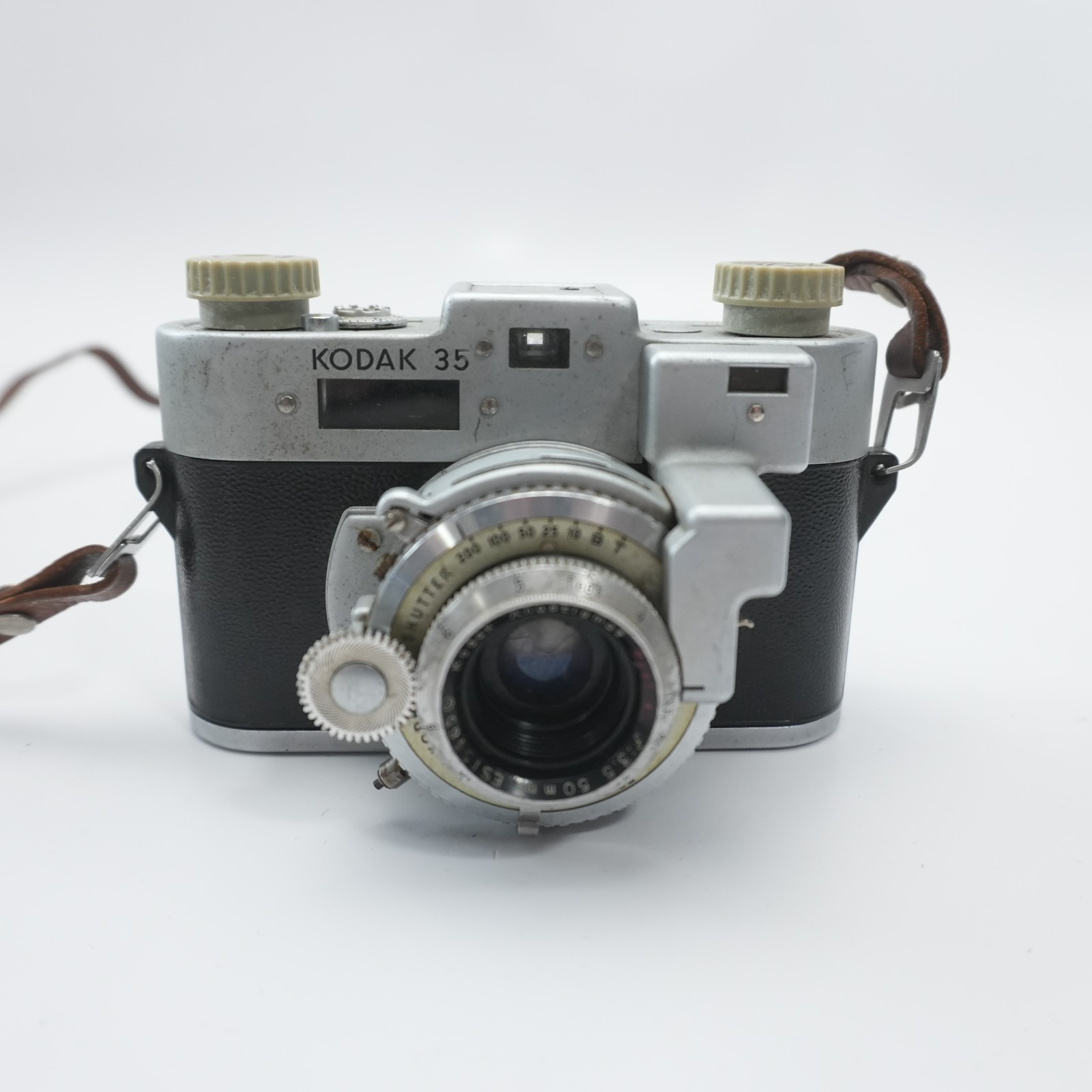Vtg. Kodak 35 Anastigmat Special f:3.5 50mm Untested W/ Leather Case - 