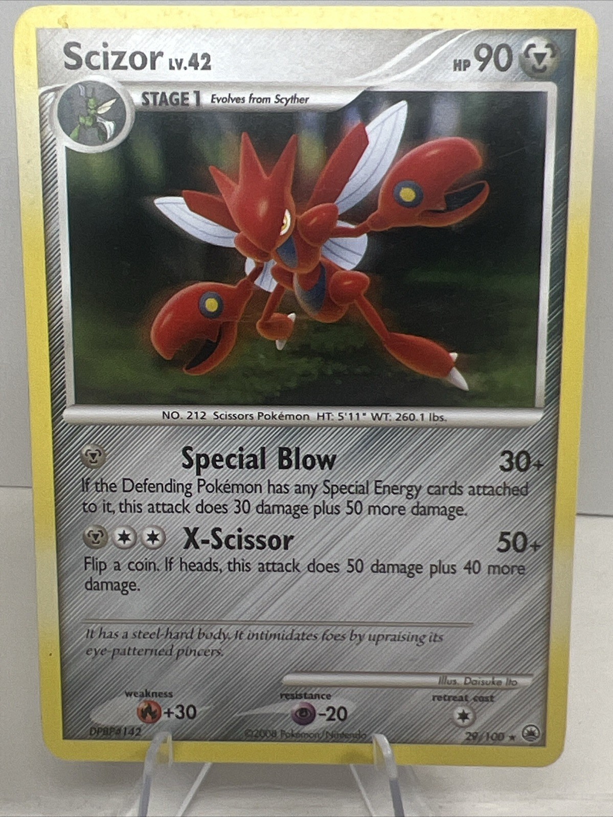 HP Scizor 29/100 Regular Majestic Dawn AUTHENTIC Pokemon Card