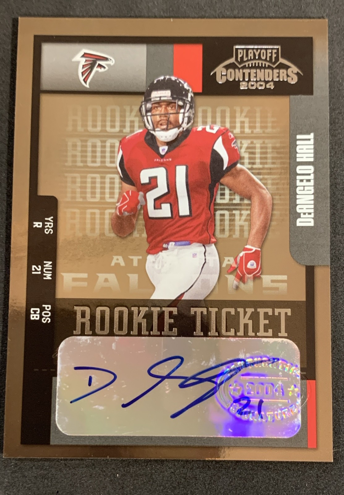2004 Playoff Contenders - Rookie DeAngelo Hall #123 (AU, RC) 2004 Playoff Contenders - Rookie DeAngelo Hall #123 (AU, RC)