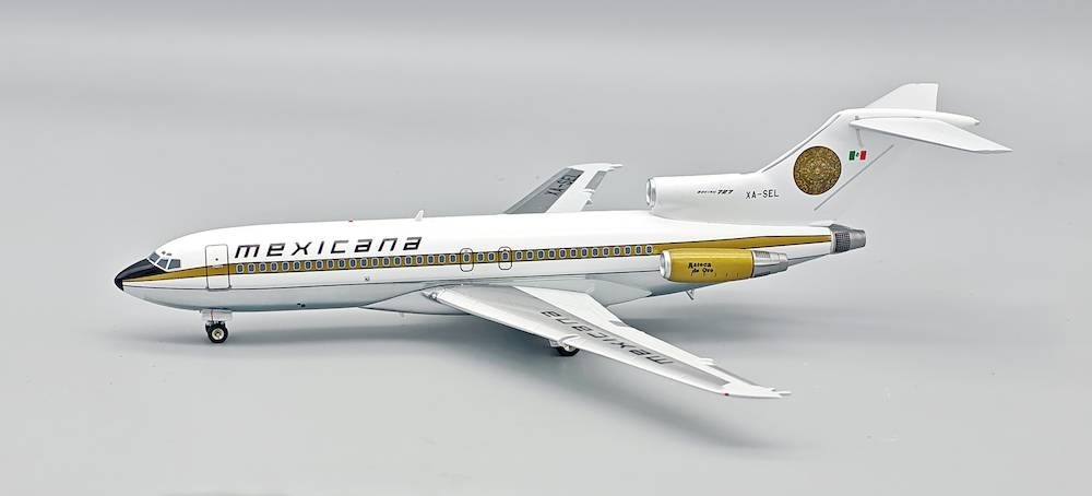 Inflight IF721MX0326P Mexicana Boeing 727-100 XA-SEL Diecast 1/200 Jet Model