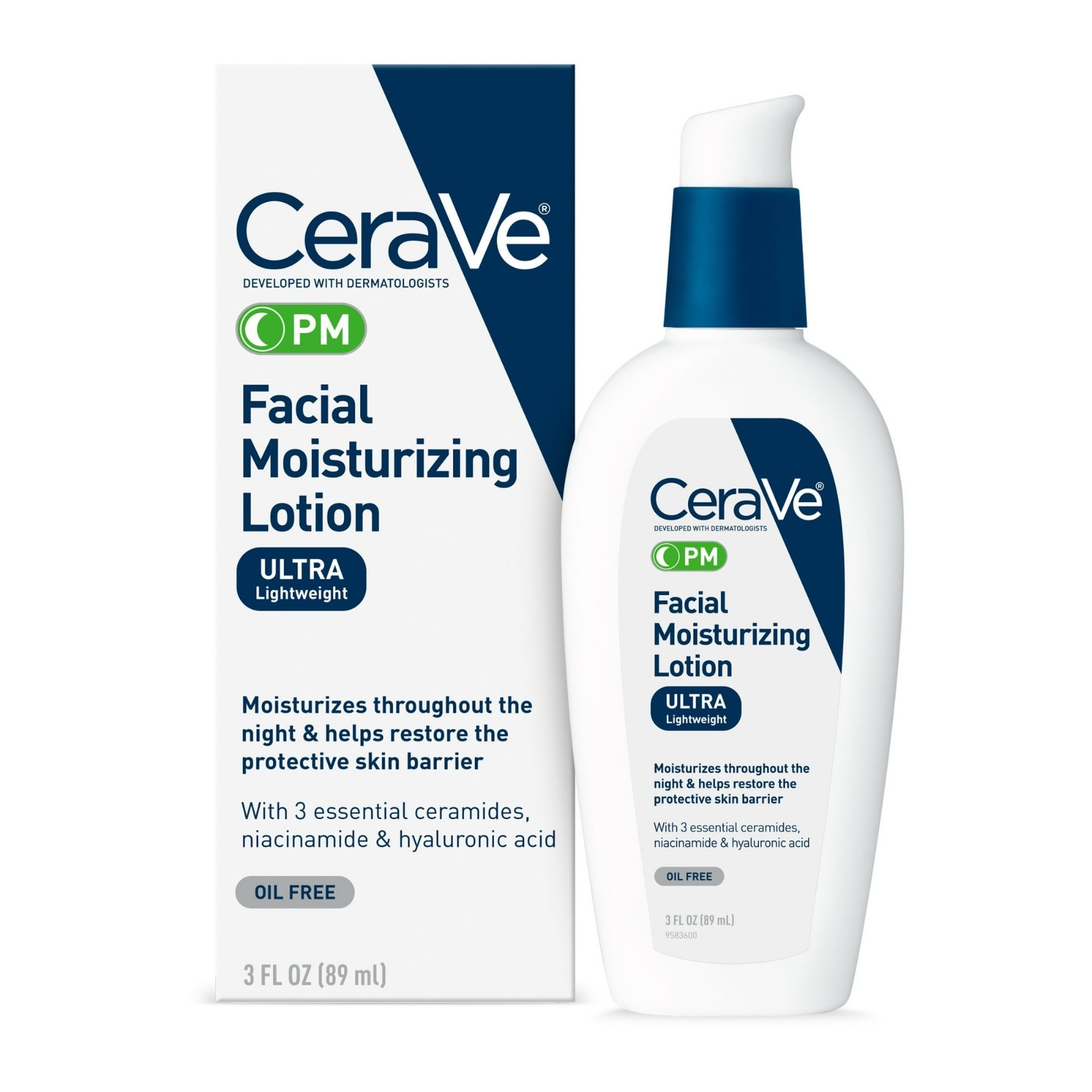 CeraVe PM Facial Moisturizing Lotion Night Cream - 3 Oz CeraVe PM Facial Moisturizing Lotion Night Cream - 3 Oz