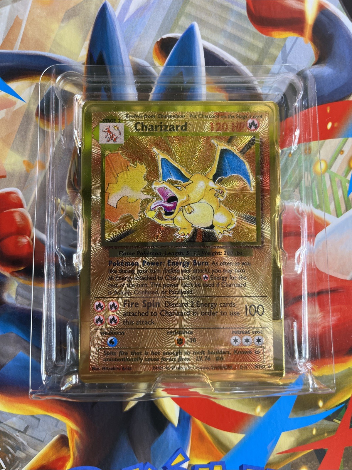 Charizard Gold Metal Card Celebrations UPC Pokemon 2021 Ultra Premium NM