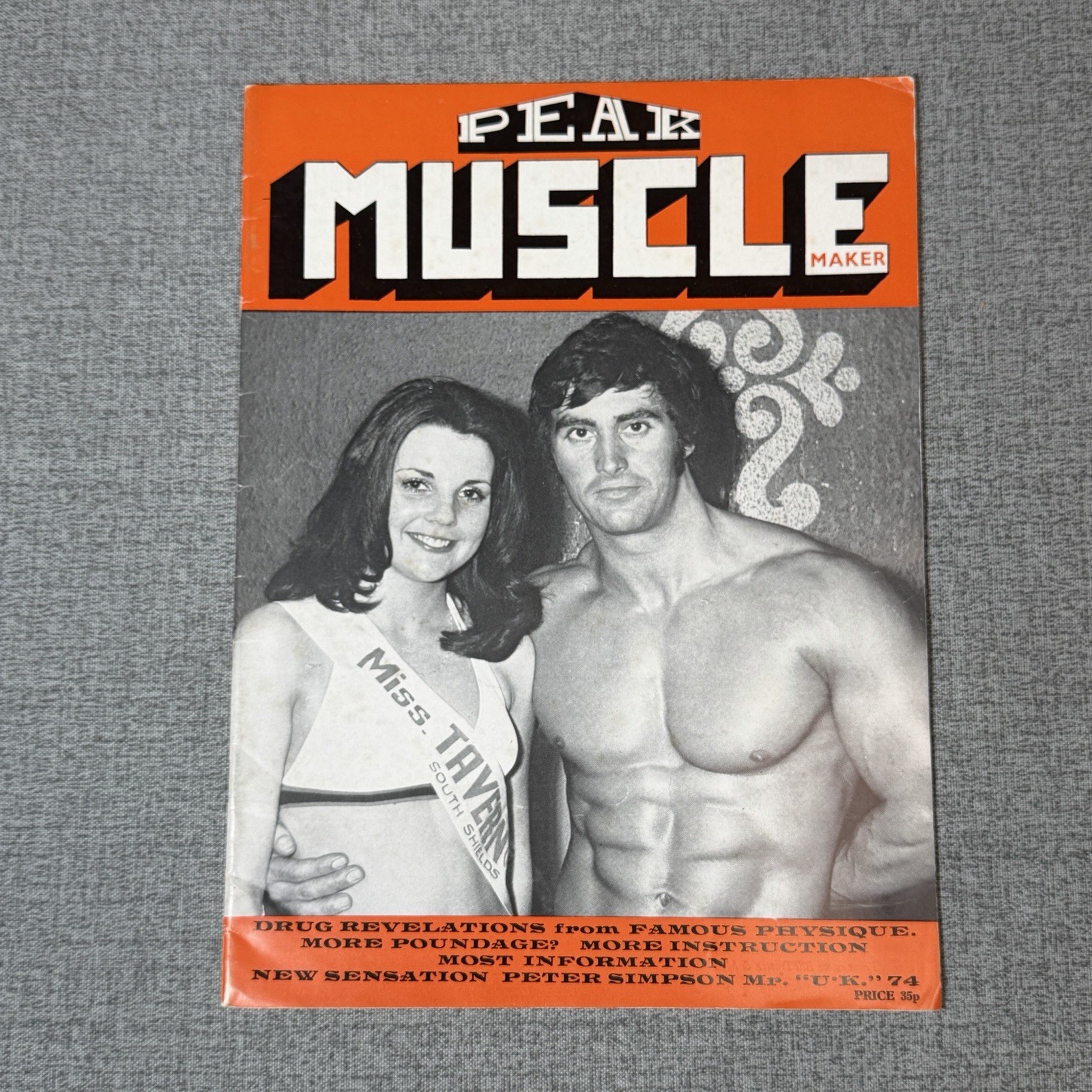 Rare Final Issue Peak Muscle Maker Magazine Bodybuilding Vintage Franco Columbu