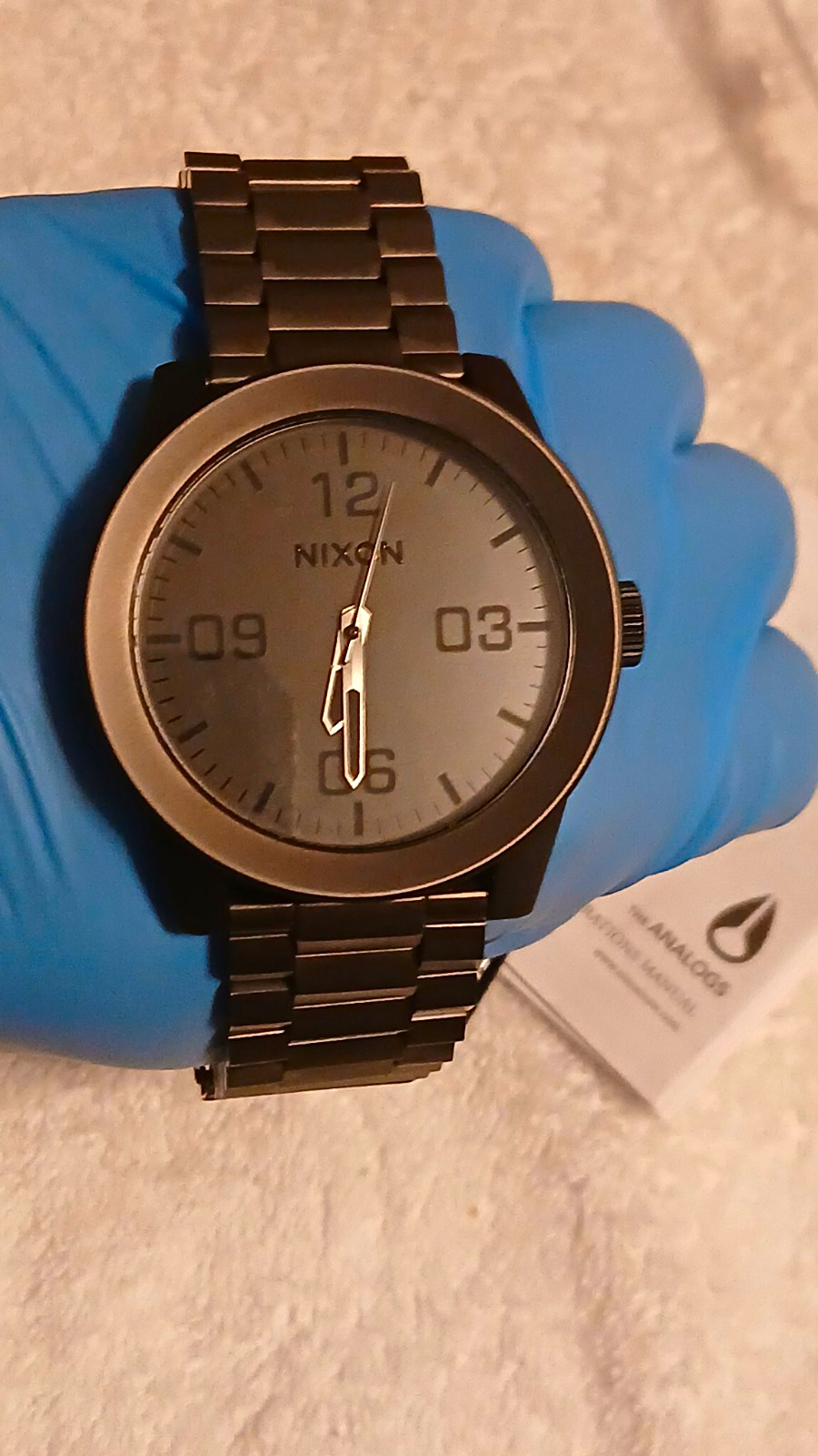 Nixon Men watch Take Charge The Corporal StainSteel Watch 12G Gun Metal New Batt
