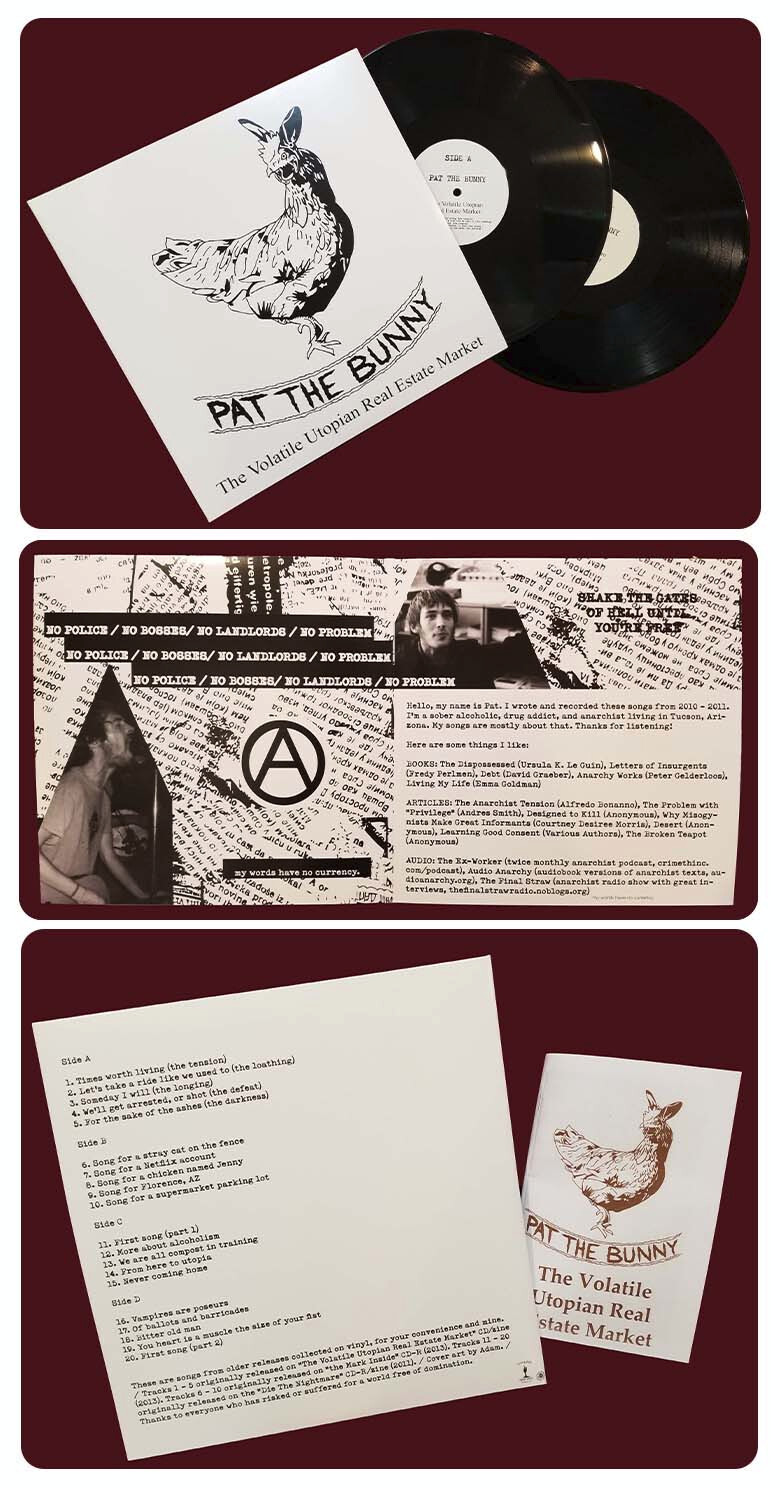 NEW Pat The Bunny VINYL - The Volatile Utopian Real Estate Market NEW Pat The Bunny VINYL - The Volatile Utopian Real Estate Market