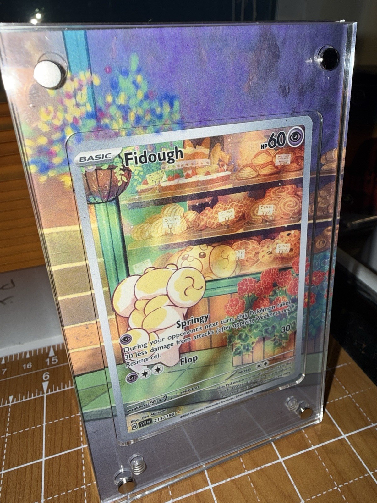 Fidough 213/198 Scarlet & Violet Illustration Rare Magnetic 🧲 Extended Art Case