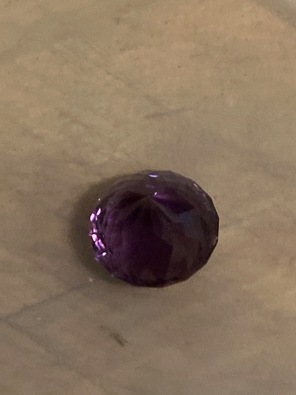 18 mm Brilliant cut Round Brazilian Amethyst Natural gemstone Fine Purple color
