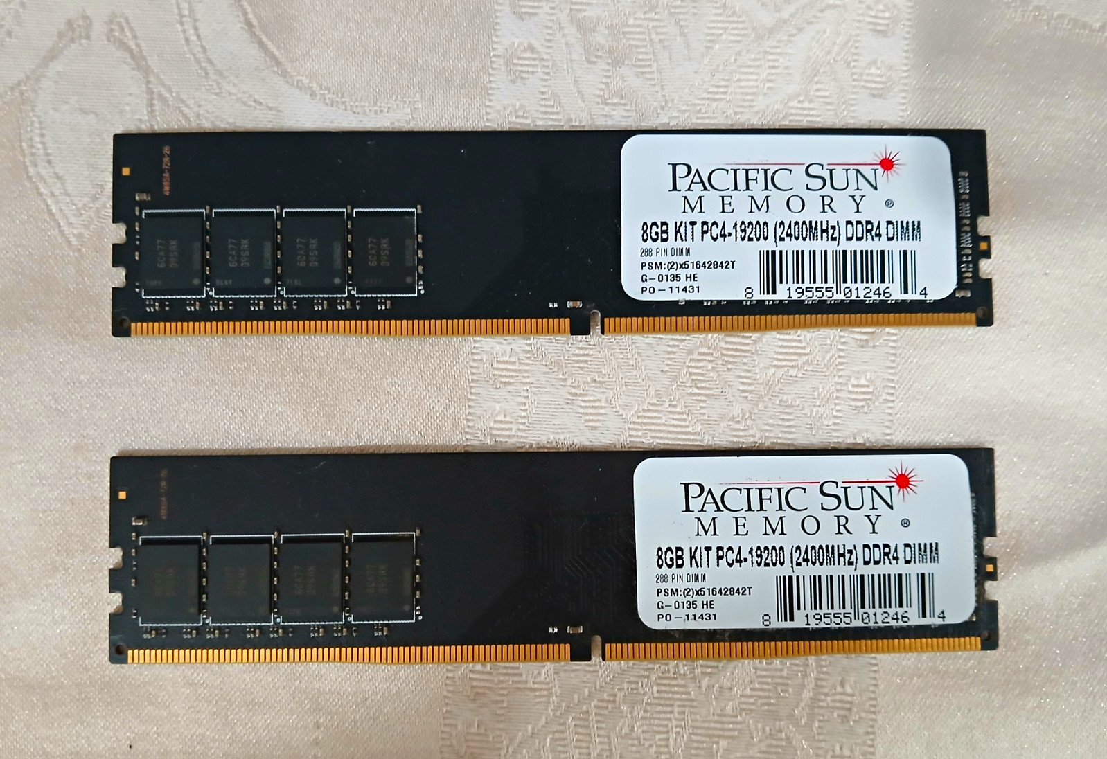 Pacific Sun Memory 8GB (2x4GB) DDR4-2400 PC4-19200 288-Pin DIMM RAM Pacific Sun Memory 8GB (2x4GB) DDR4-2400 PC4-19200 288-Pin DIMM RAM