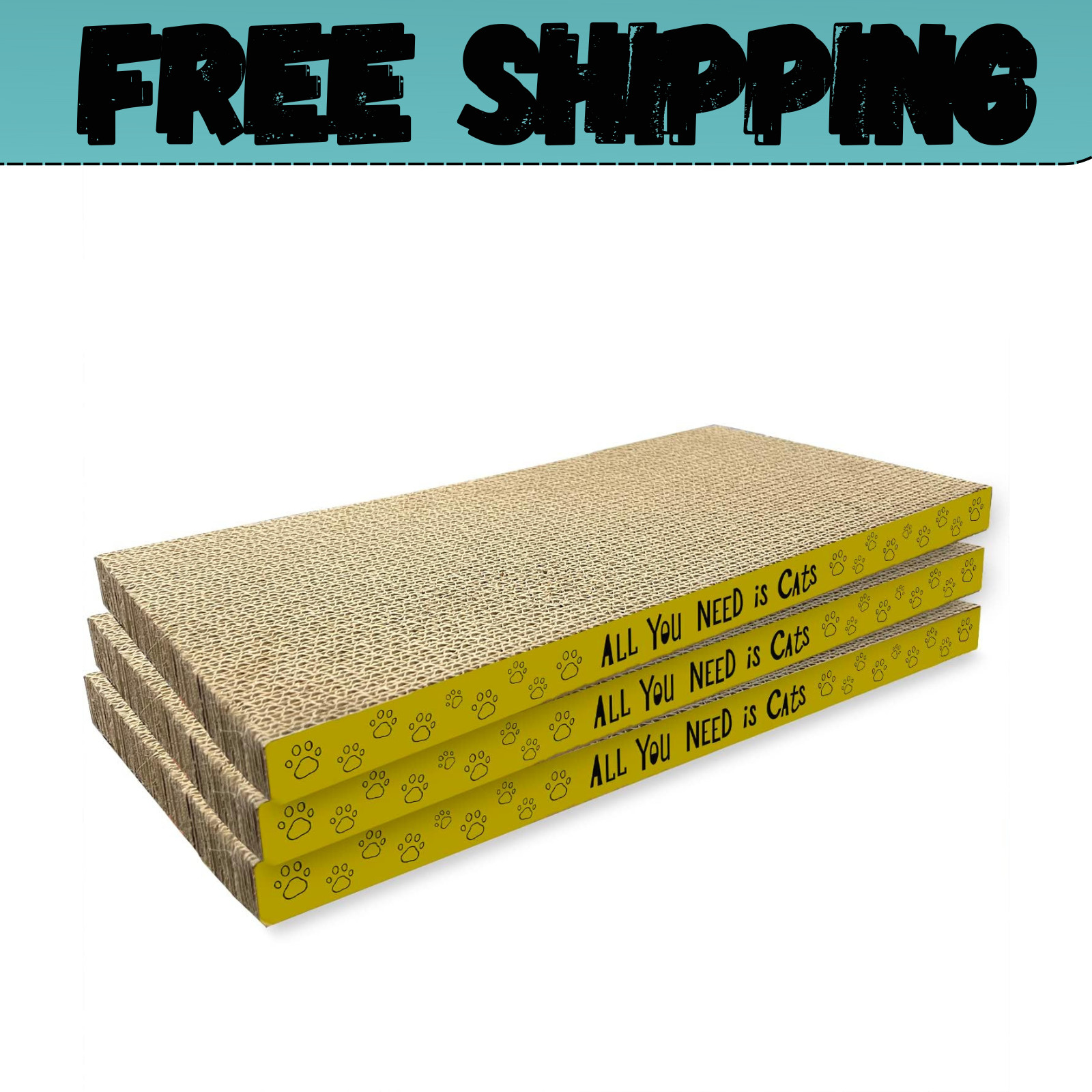 3 Pack Cardboard Cat Scratcher Pads Cat Scratching Board for Indoor 3 Pack Cardboard Cat Scratcher Pads Cat Scratching Board for Indoor