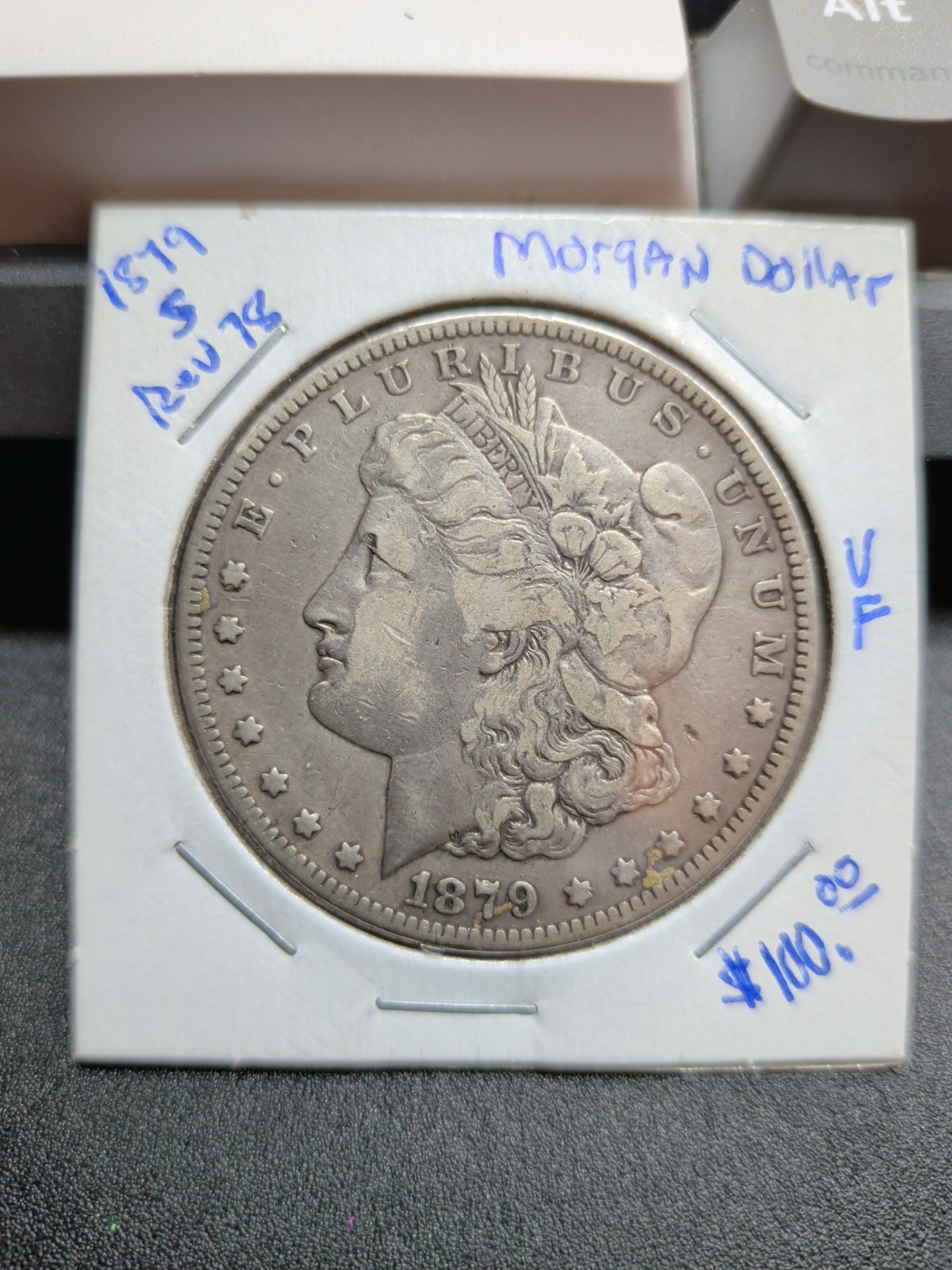 1879-S Morgan Silver Dollar Reverse of 1878 Rev ’78 Better Variety