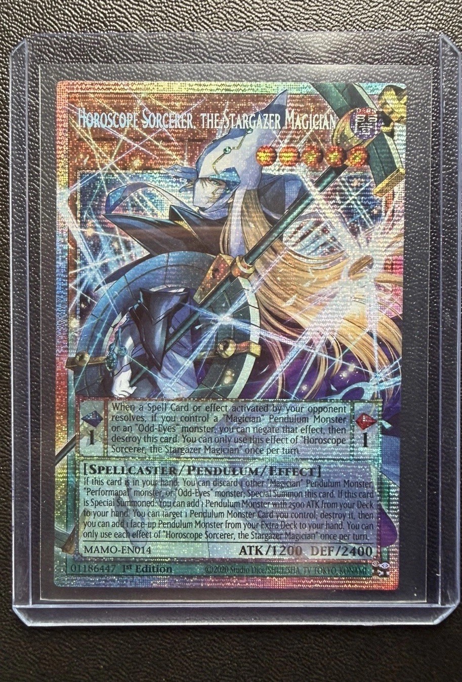 Yu-Gi-Oh ‘Horoscope Sorcerer, The Stargazer Magician’  STARLIGHT RARE ⭐️