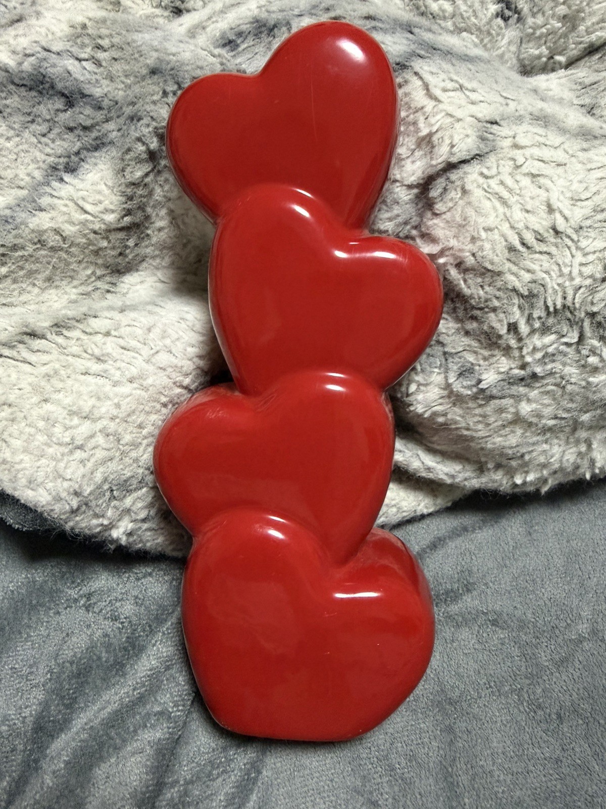 VINTAGE* Teleflora -RED HEARTS- Ceramic Bud Vase Valentine's Day Gift Decor VINTAGE* Teleflora -RED HEARTS- Ceramic Bud Vase Valentine's Day Gift Decor