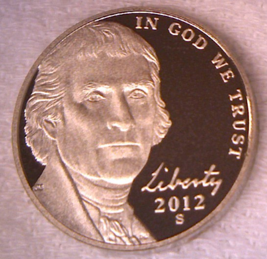 2012 S PROOF JEFFERSON NICKEL **Free Shipping** IN STOCK 2012 S PROOF JEFFERSON NICKEL **Free Shipping** IN STOCK