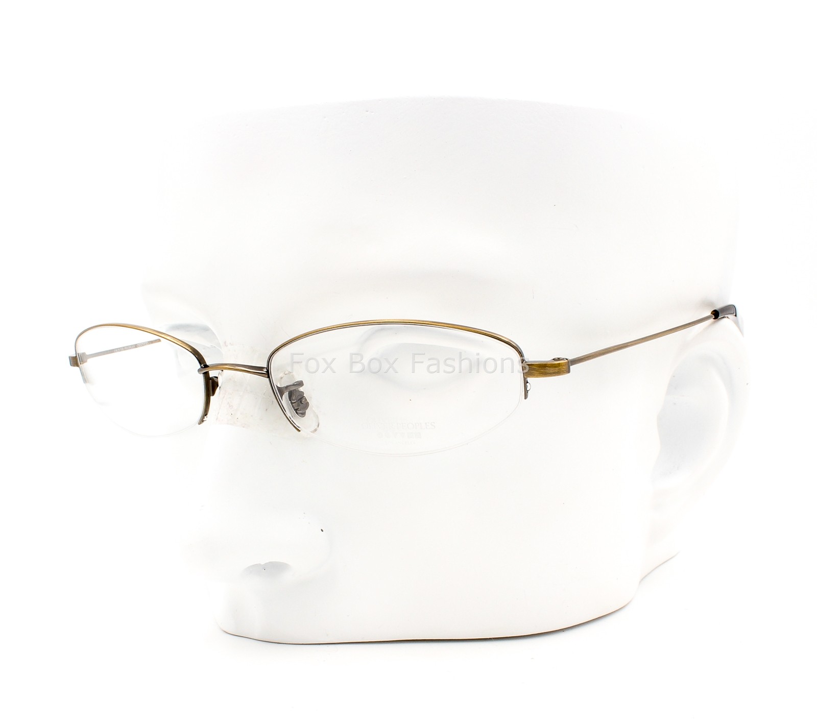 Oliver Peoples OV 668 AG Semi Rimless Eyeglasses Glasses Antique Gold 49mm Small