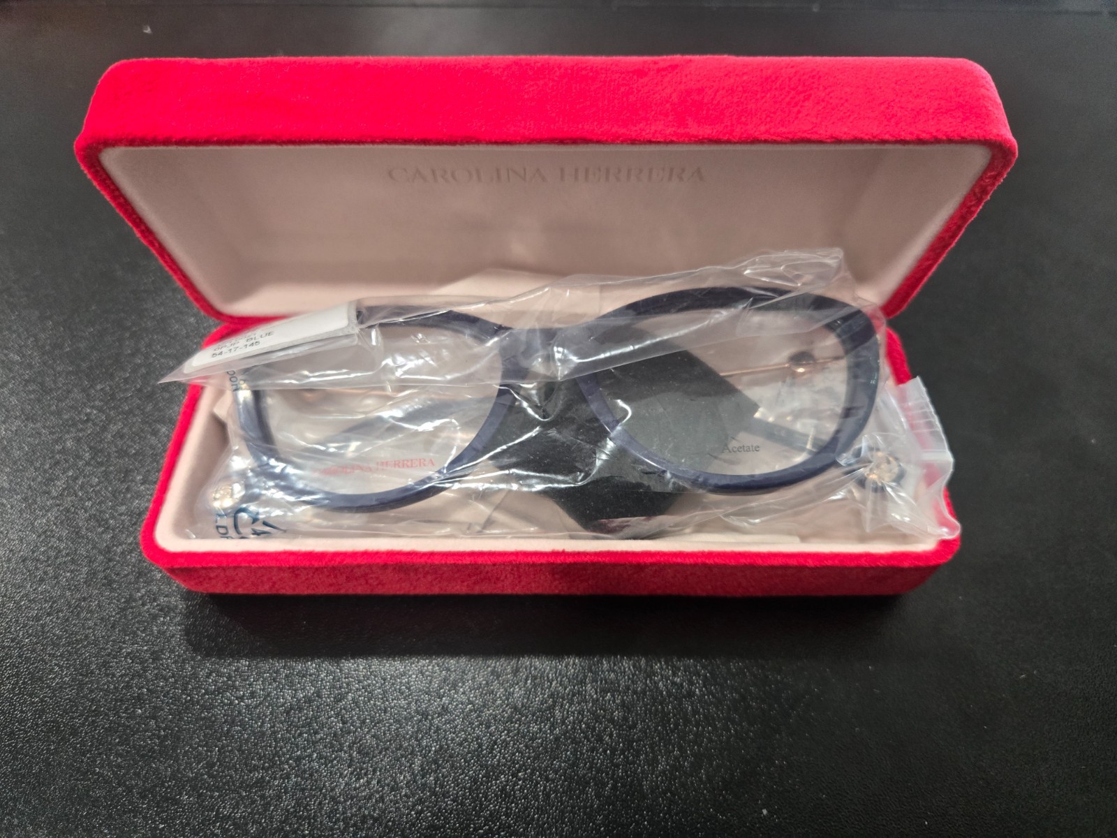 Authentic Carolina Herrera CH0021 Blue Eyeglasses Frames 54-17-145 w/ Case