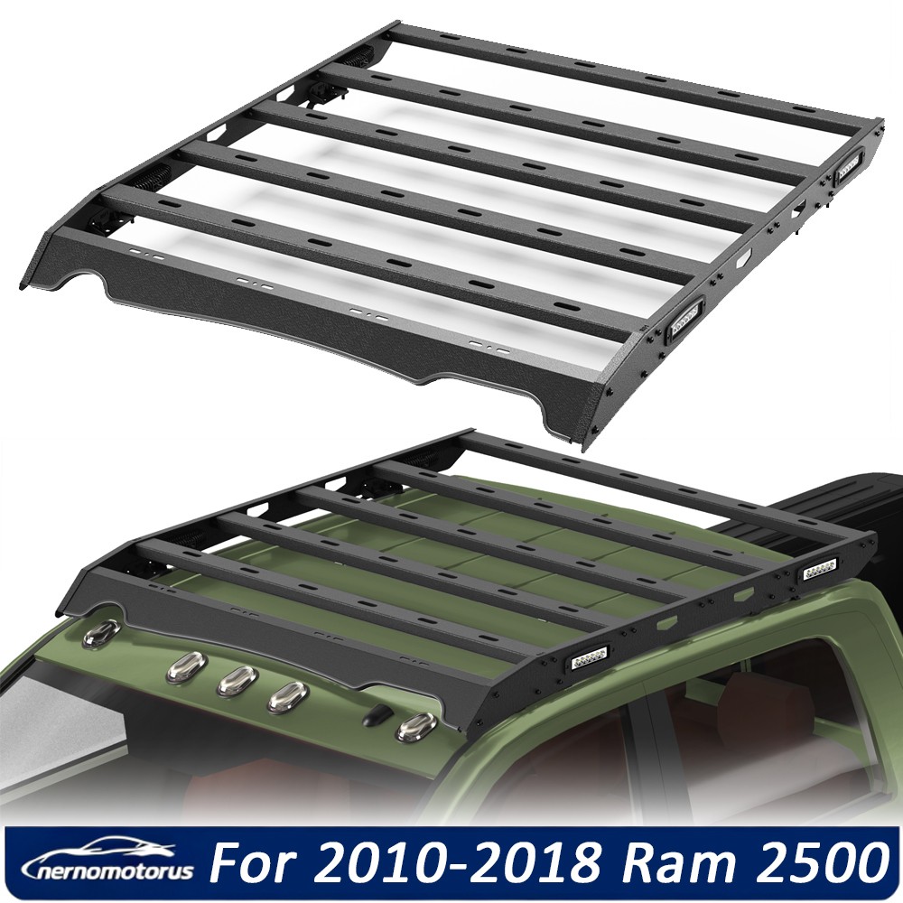 For 2010-2018 Ram 2500 Crew Cab Steel Roof Rack Basket Cargo Luggage Carrier New