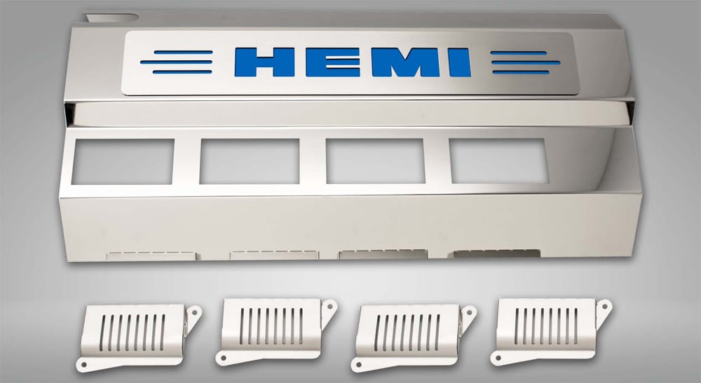 11pc Fuel Rail/Coil Pack Covers w/Blue \