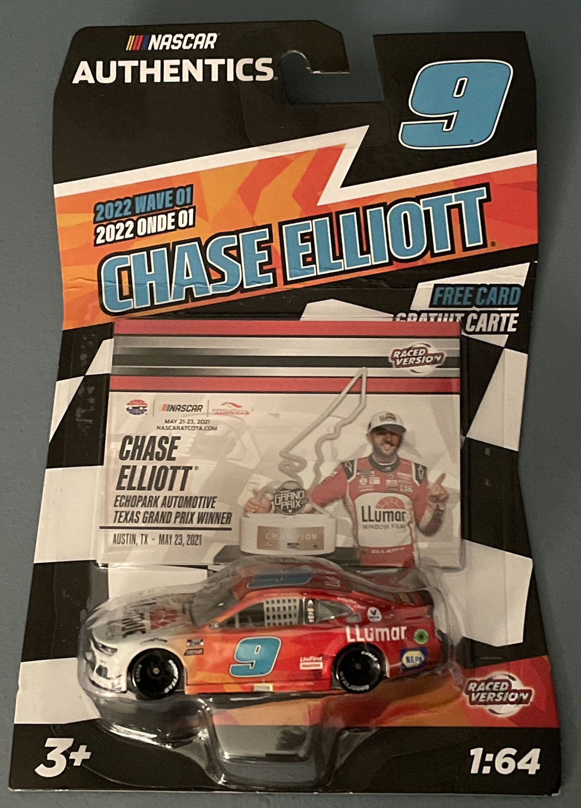 2022 Wave 1 Chase Elliott Llumar Window Win 1/64 NASCAR Authentics New in Box 