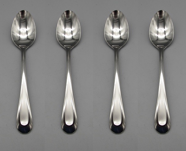 Oneida 18/8 Stainless SATIN SAND DUNE Teaspoons Set of FOUR -   NEW  Flatware 