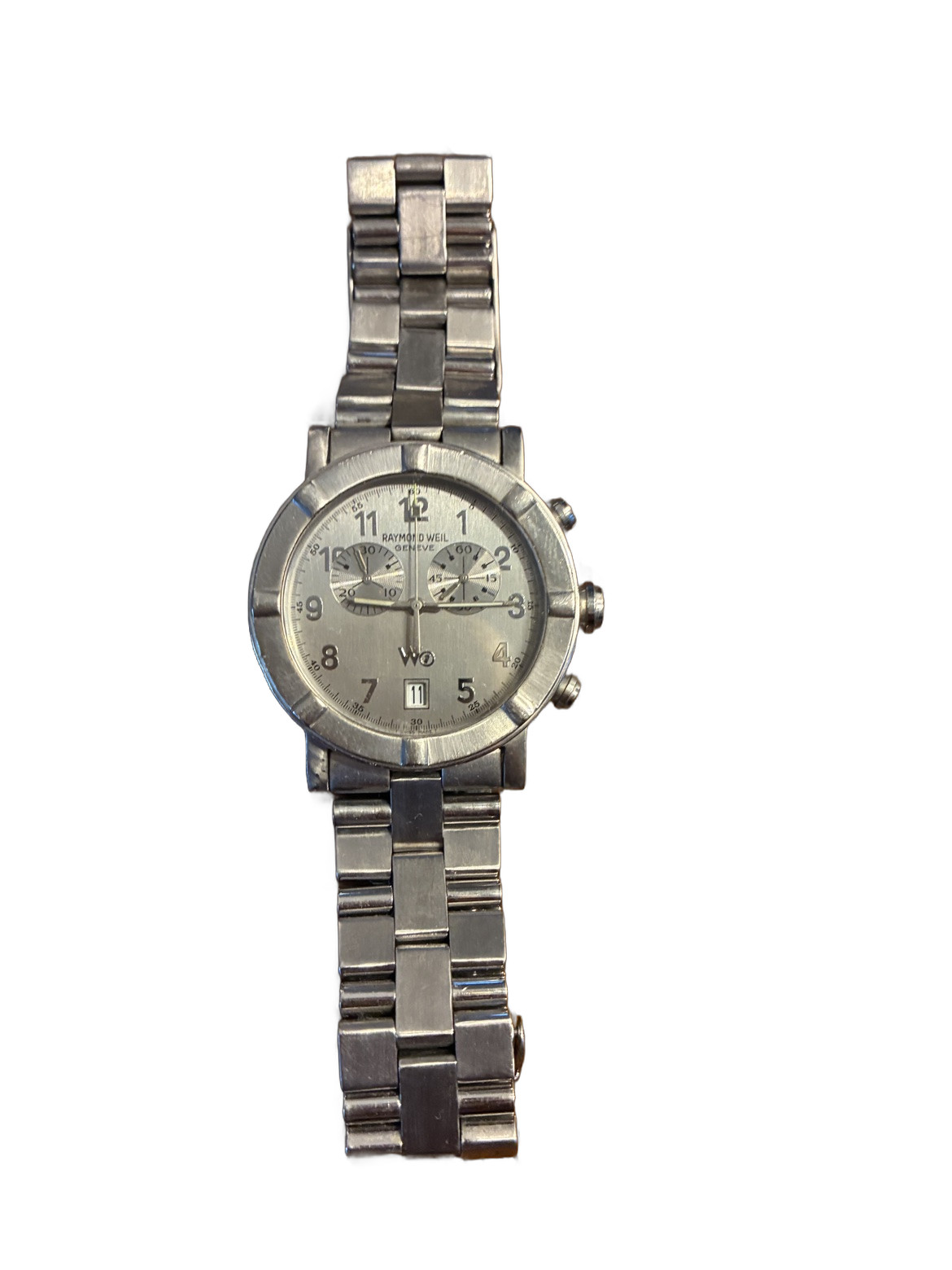 Raymond Weil W1 Chronograph Ref 8000 Quartz Silver Dial Mens Watch