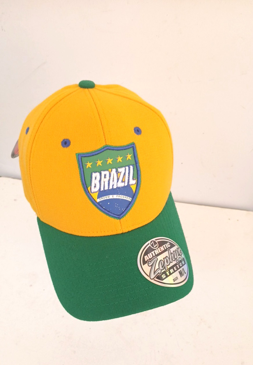 Authenic Zephyr FIFA WORLD CUP Brazil Med / Large Gold Hat W/Tags
