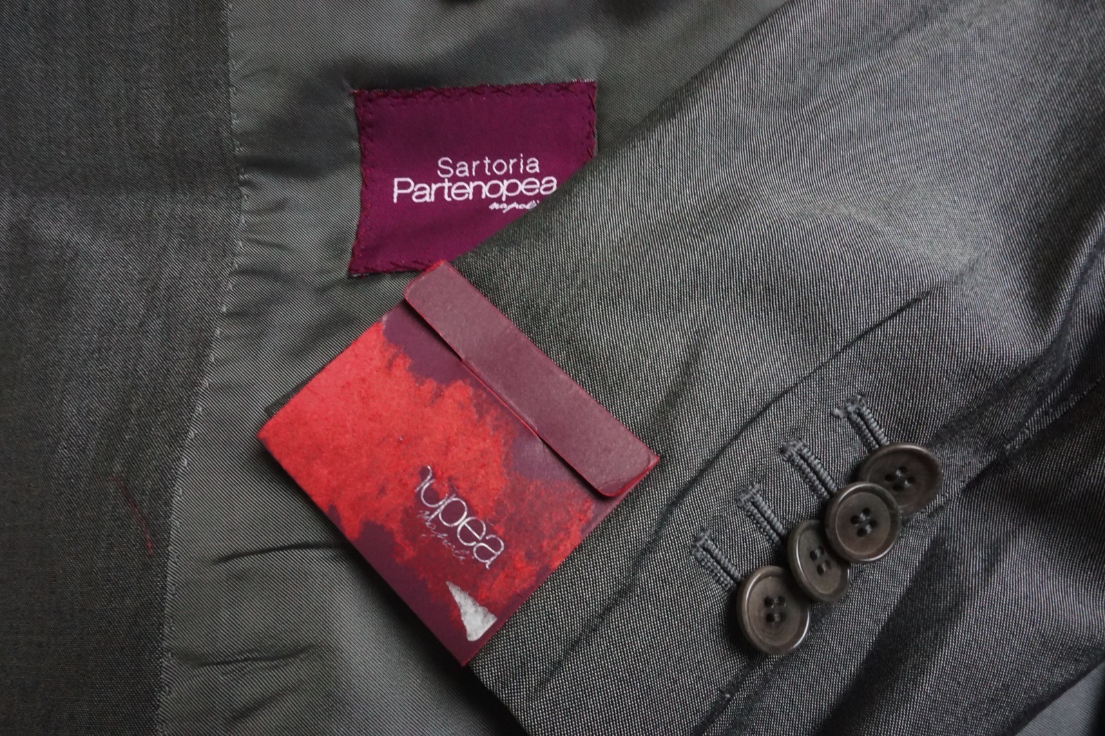 Sartoria Partenopea Gray Silk Blend  2 Pc Suit Jacket Pant 54 EU NEW