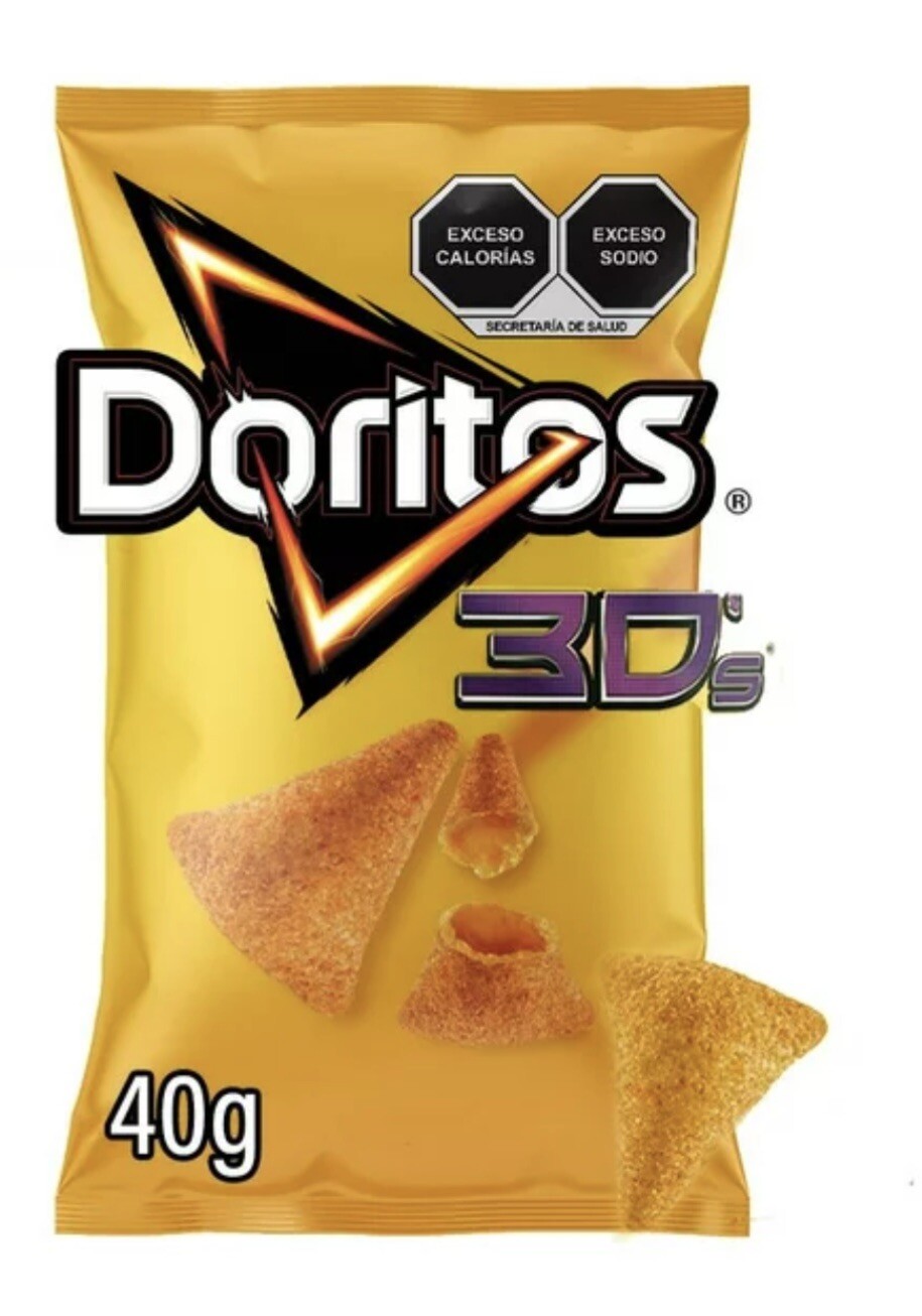 5X DORITOS 3D - SABRITAS MEXICANAS (5 Paquetes de 40g c/u) 5X DORITOS 3D - SABRITAS MEXICANAS (5 Paquetes de 40g c/u)