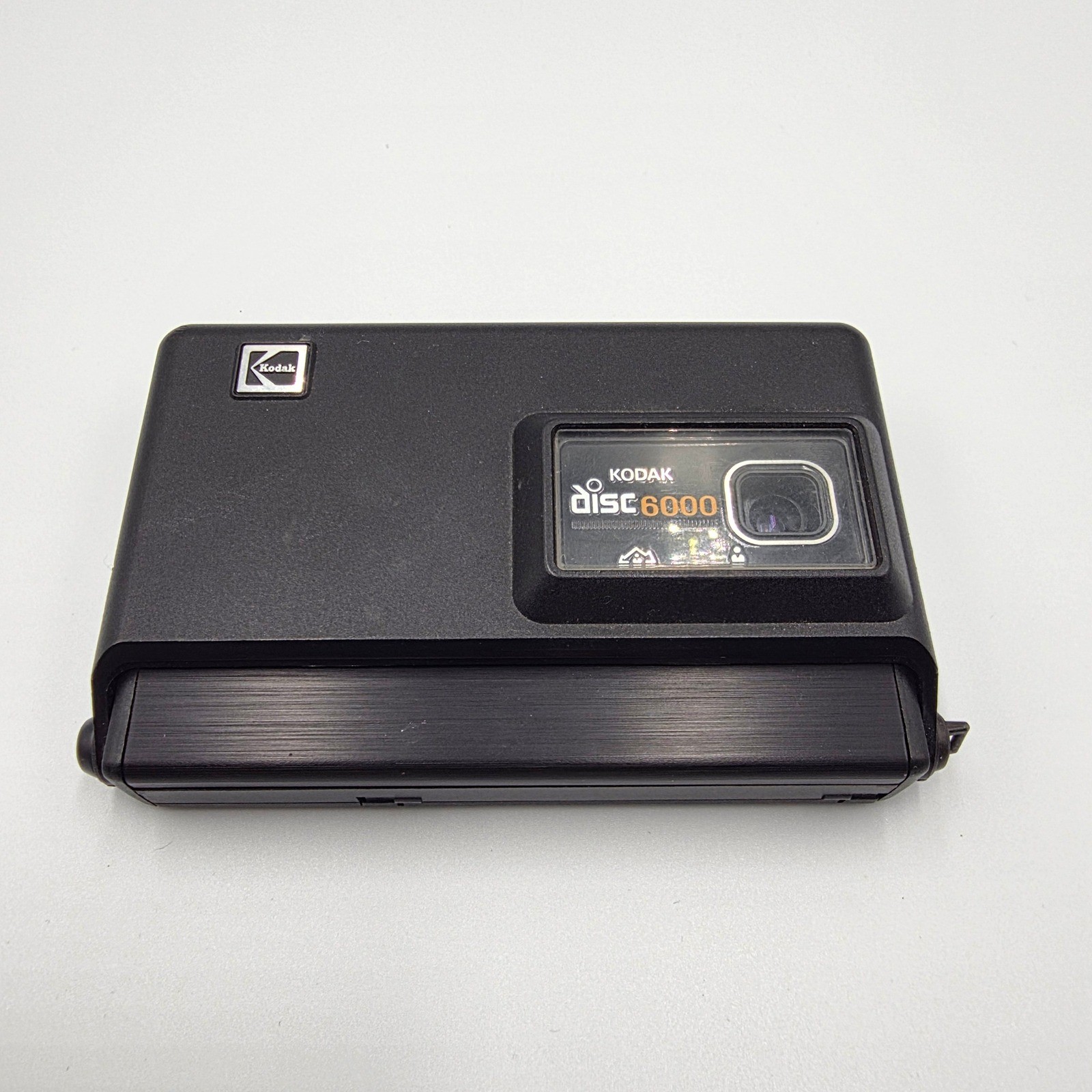 Kodak Disc 6000 Vintage Film Camera Black Clamshell Made in USA Retro 1980s