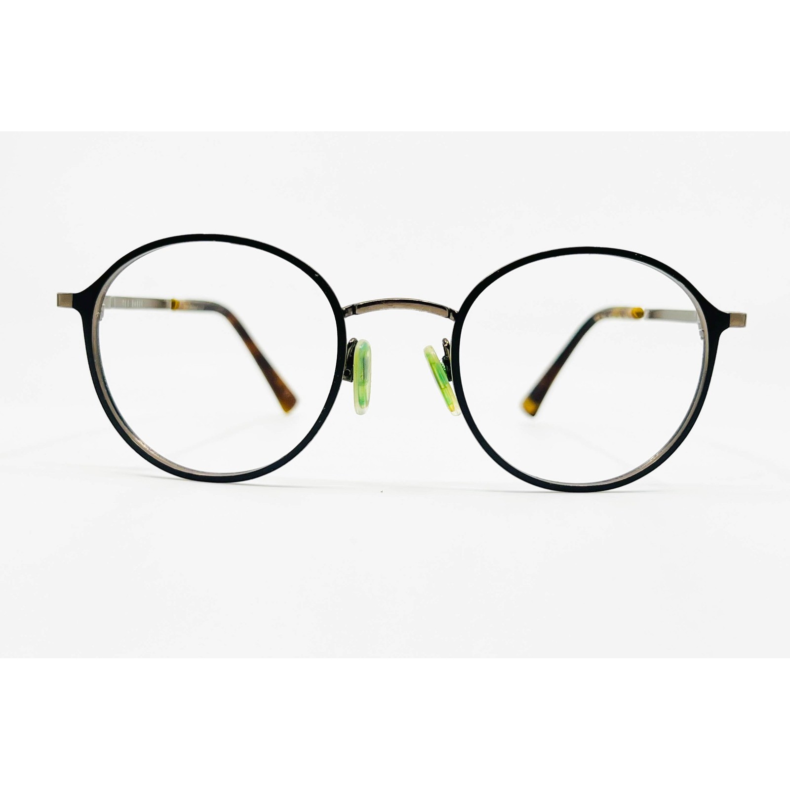 Ted Baker Eyeglass Frames Mens Black Round B356 BLK 48-21-140