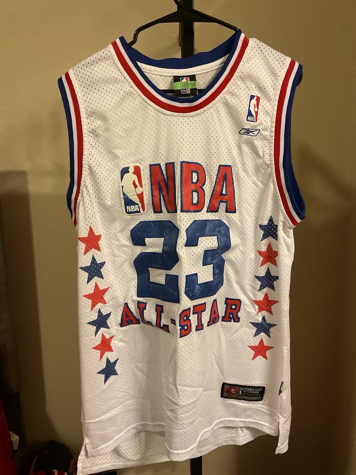 VTG Reebok Michael Jordan 2003 NBA All Star Jersey Washington Wizards White 54