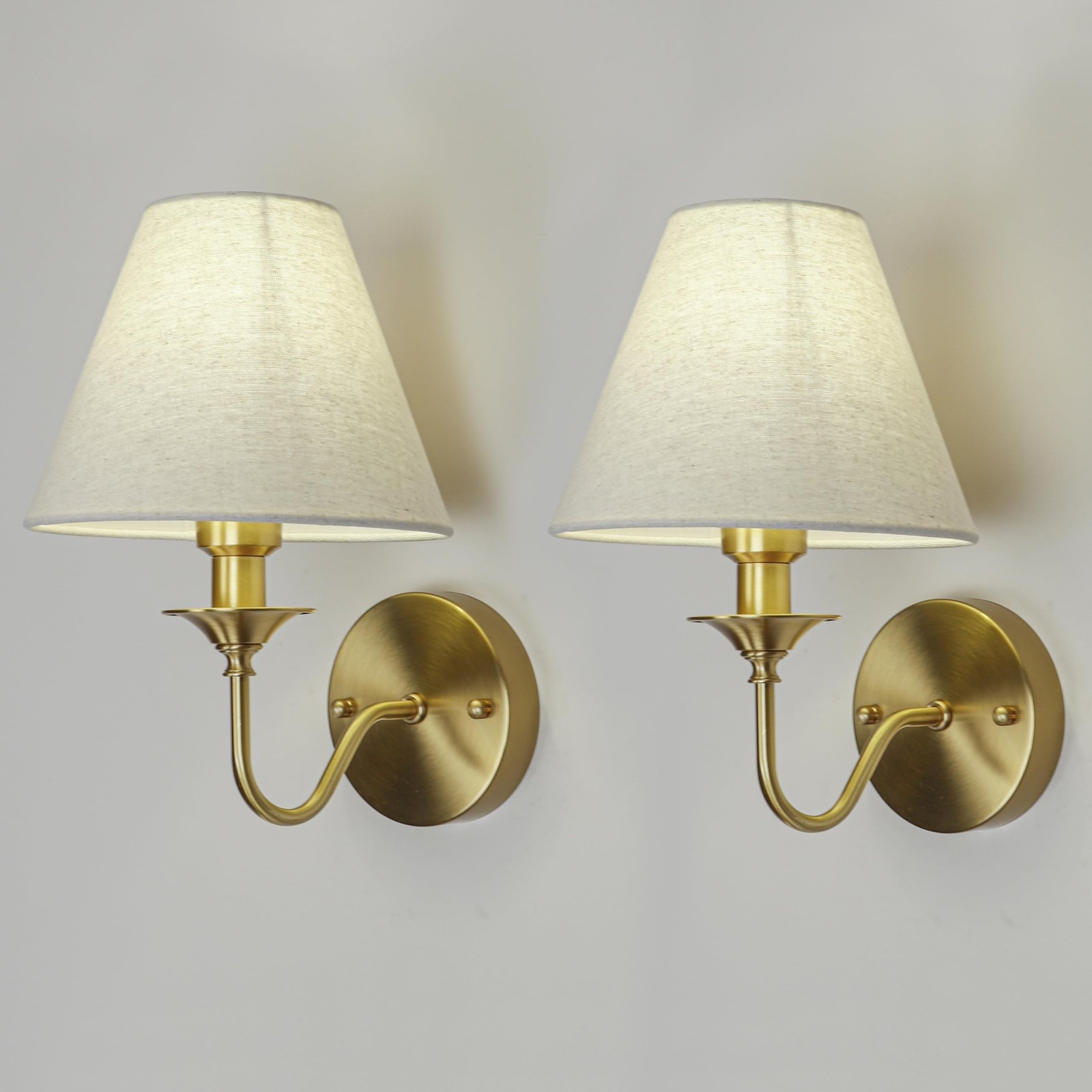 Elegant Wall Sconce Gold French Brass Vintage Wall Light (2) 2 Elegant Wall Sconce Gold French Brass Vintage Wall Light (2) 2