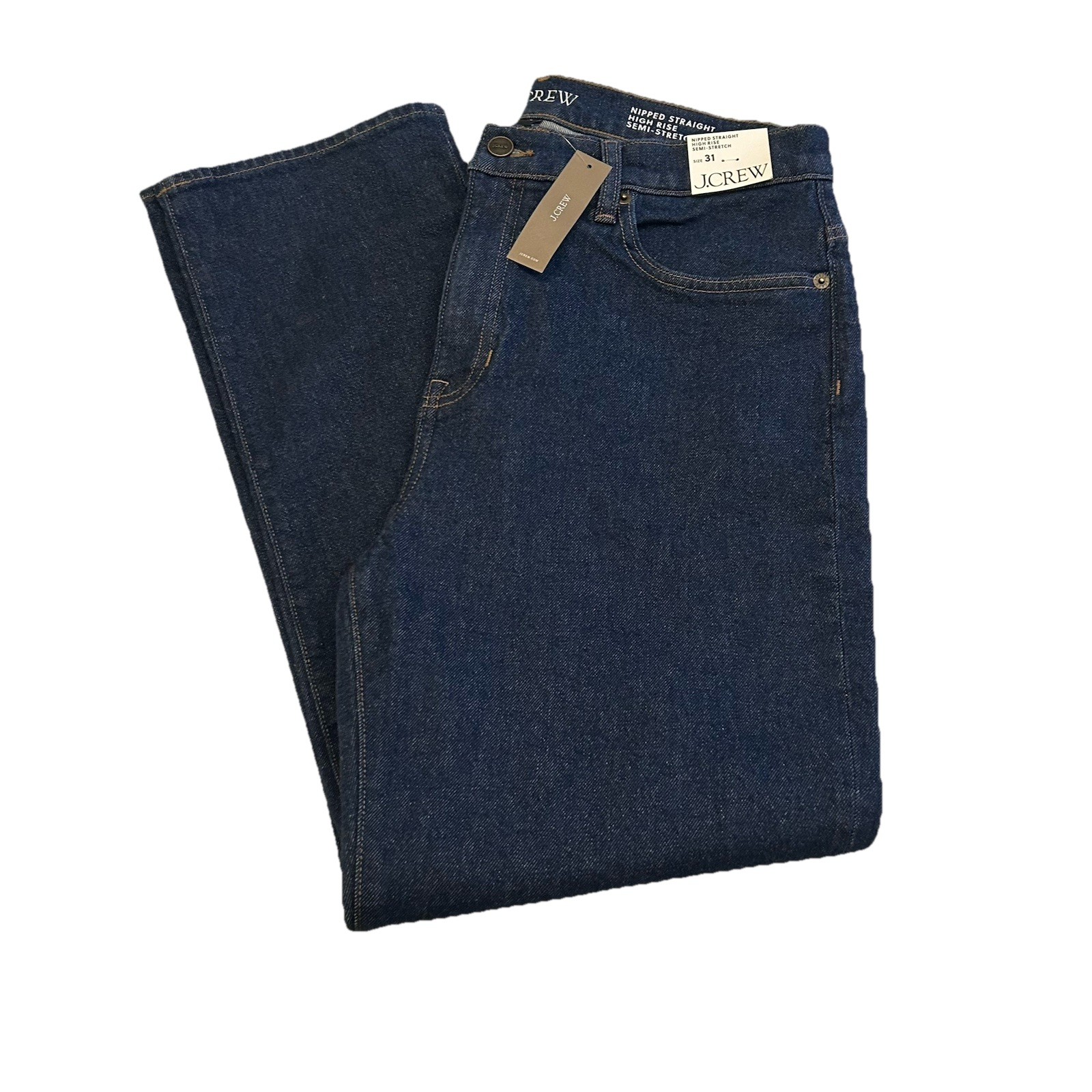 J.Crew - Women\'s Size 31 Nipped Straight High Rise Semi Stretch Jeans - NWT