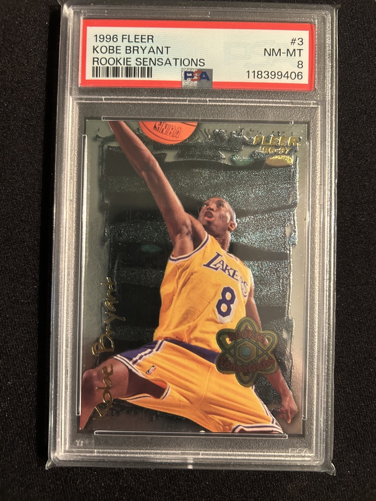 1996-1997 Kobe Bryant ROOKIE Fleer sensations RARE TOUGH GRADE