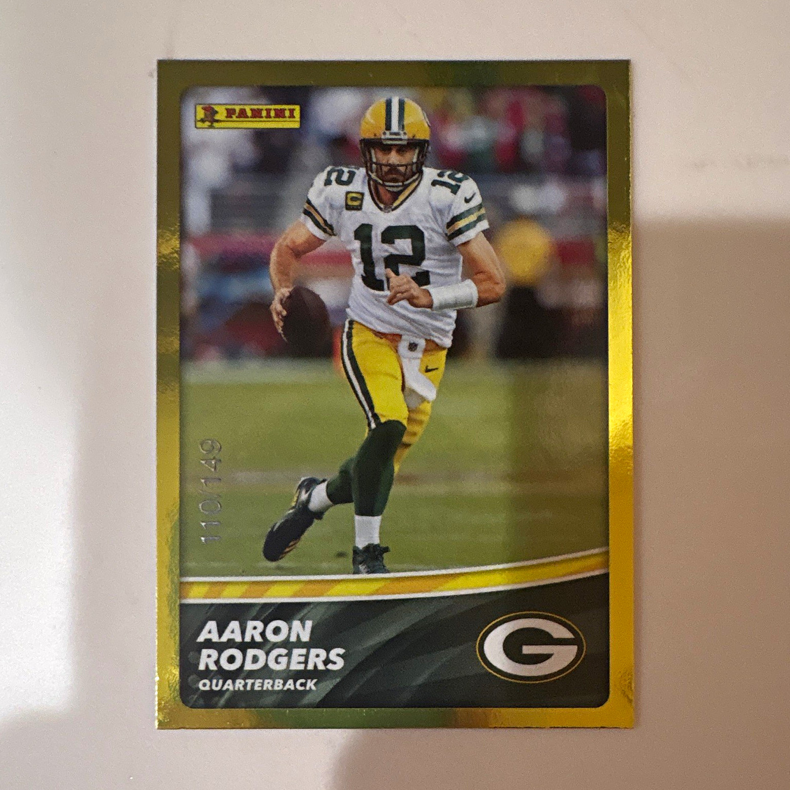 Panini 2021 NFL Sticker & Card Collection Aaron Rodgers Packers Purple #33/149 Panini 2021 NFL Sticker & Card Collection Aaron Rodgers Packers Purple #33/149