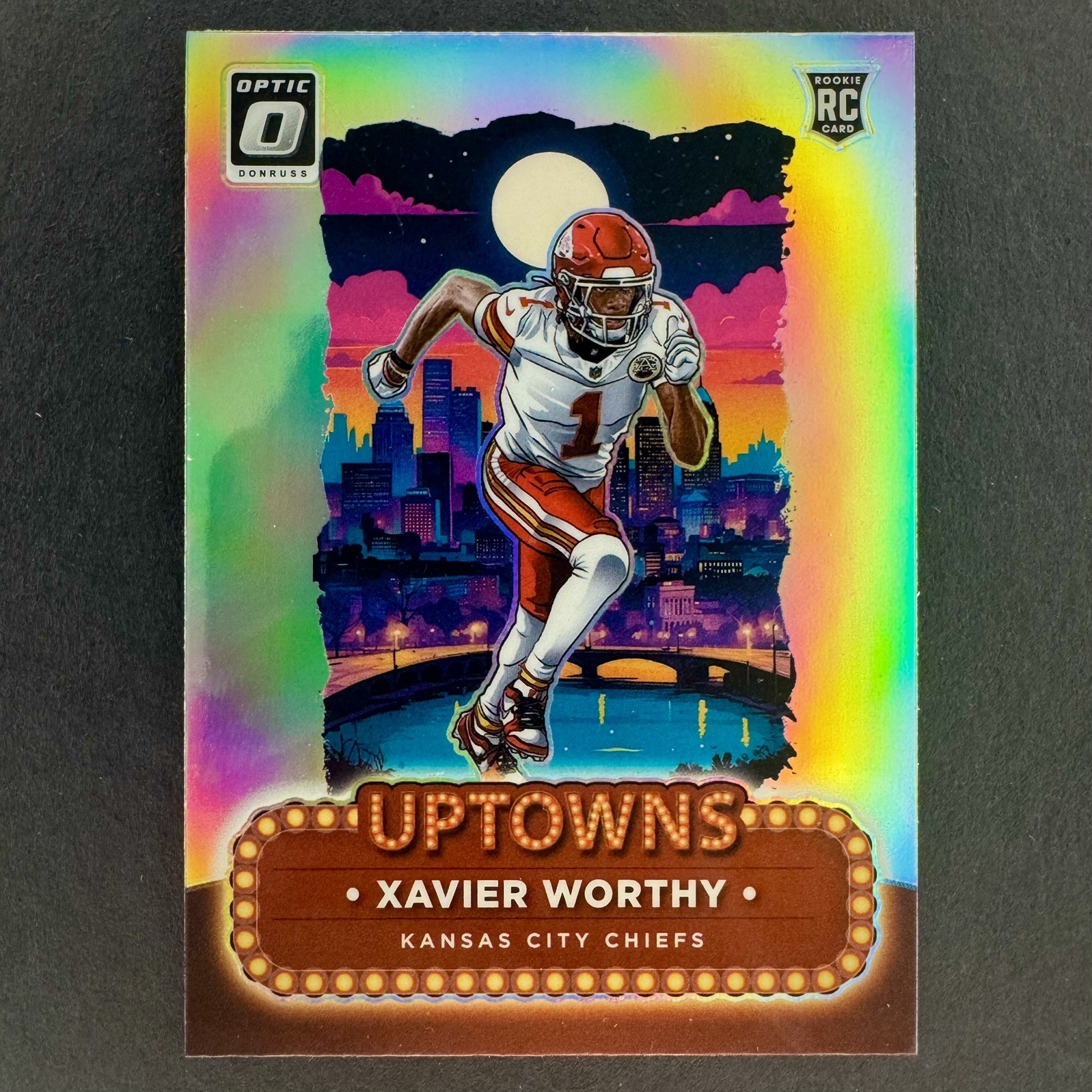 2024 Panini Donruss Optic Xavier Worthy Uptown Prizm Rookie RC SSP #7 Chiefs 2024 Panini Donruss Optic Xavier Worthy Uptown Prizm Rookie RC SSP #7 Chiefs
