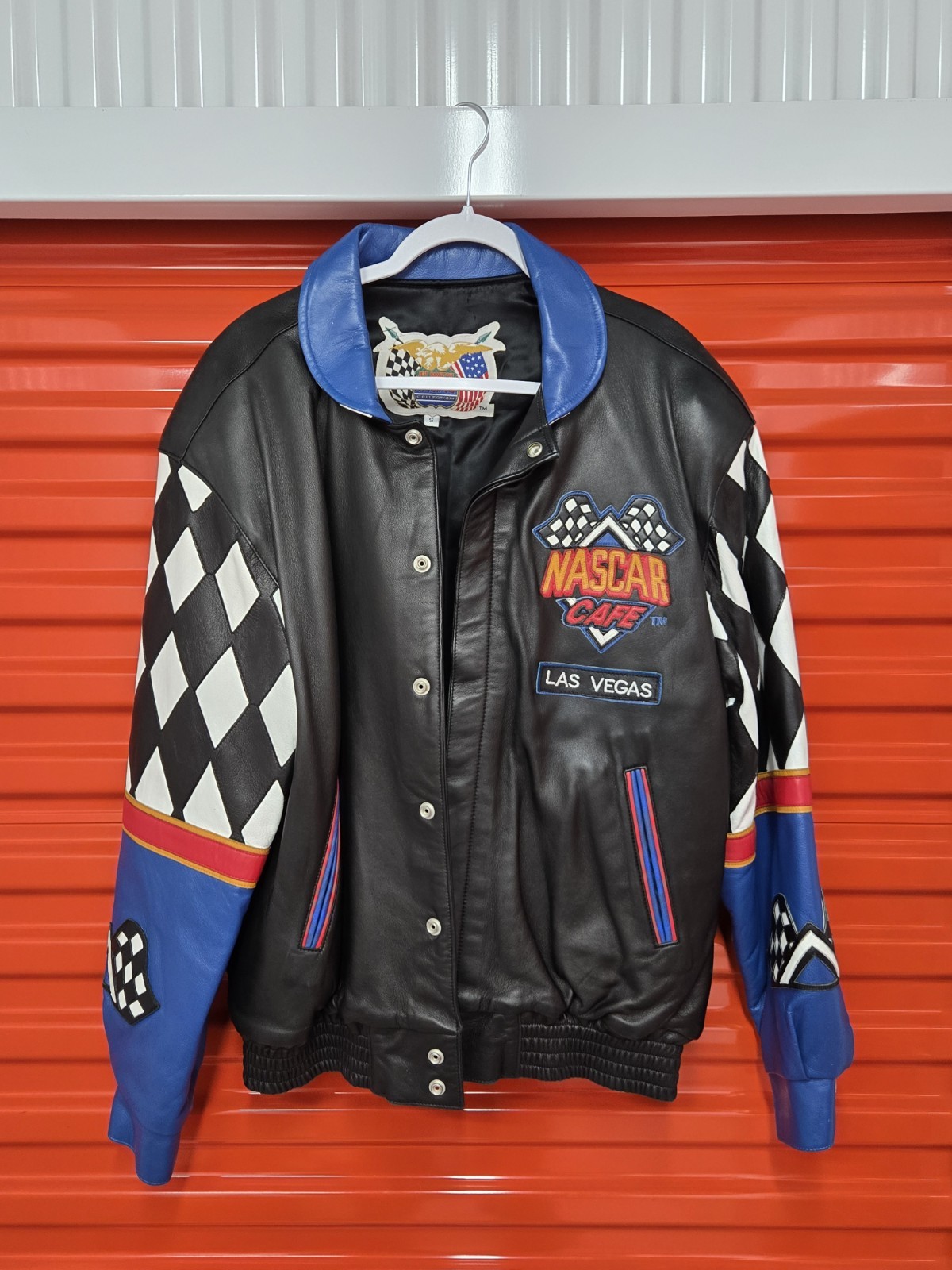 Rare Vintage Jeff Hamilton Nascar Leather Coat With Authentic Signature (S) Rare Vintage Jeff Hamilton Nascar Leather Coat With Authentic Signature (S)
