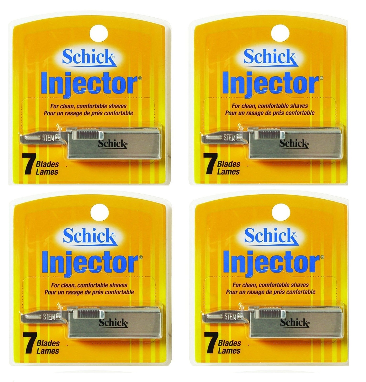 Schick Injector Blades, 7 Ct. Each (4 Pk) + Eyebrow Trimmer Schick Injector Blades, 7 Ct. Each (4 Pk) + Eyebrow Trimmer
