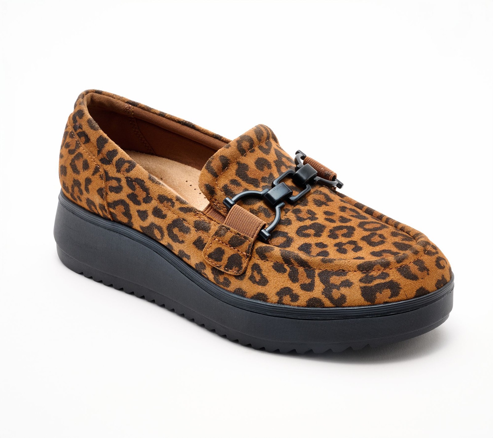 Clarks Collection Leather Loafers - Zylah Erin Leopard Suede 6.5/W New Clarks Collection Leather Loafers - Zylah Erin Leopard Suede 6.5/W New