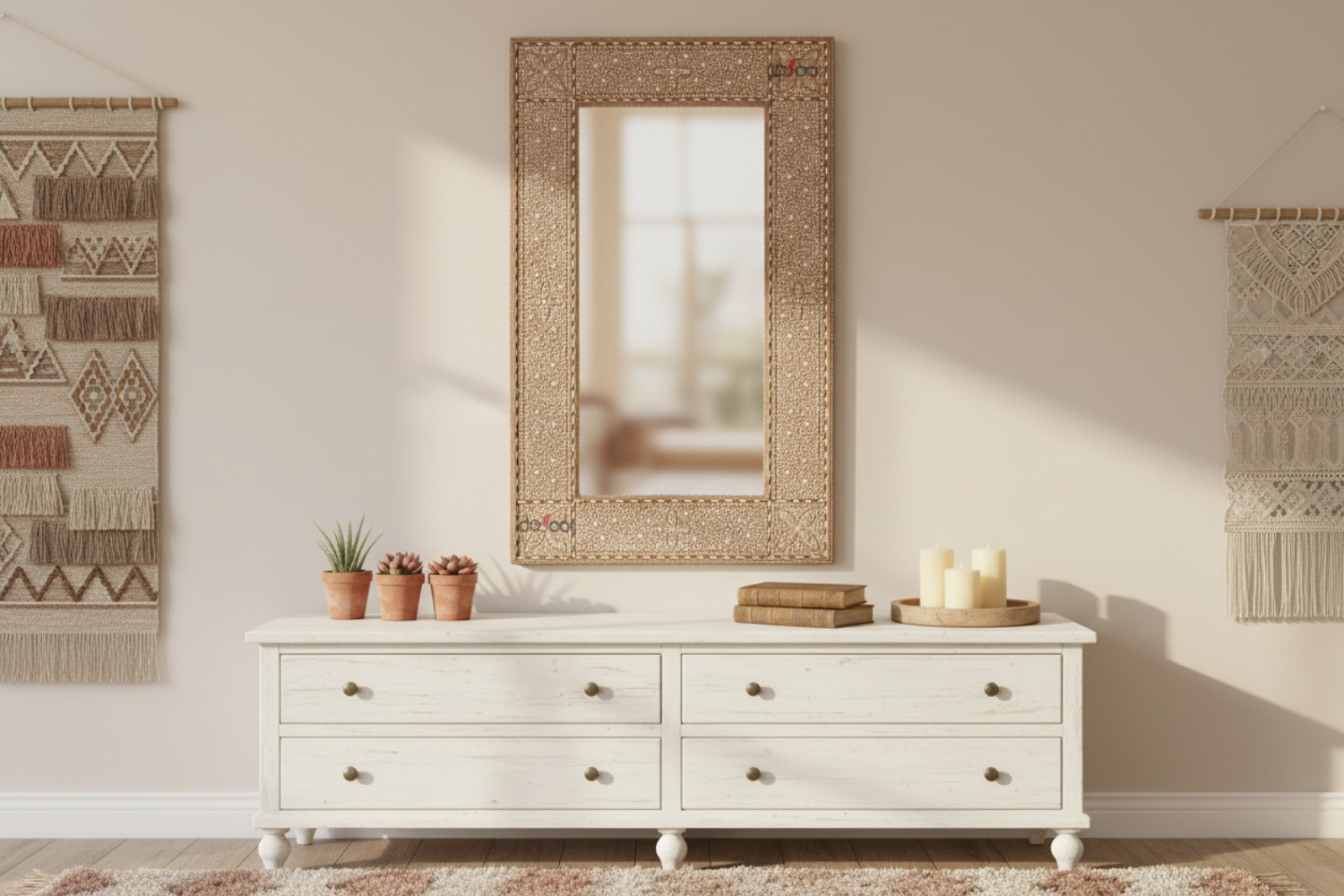 Large Fine Royal Inlay Mirror